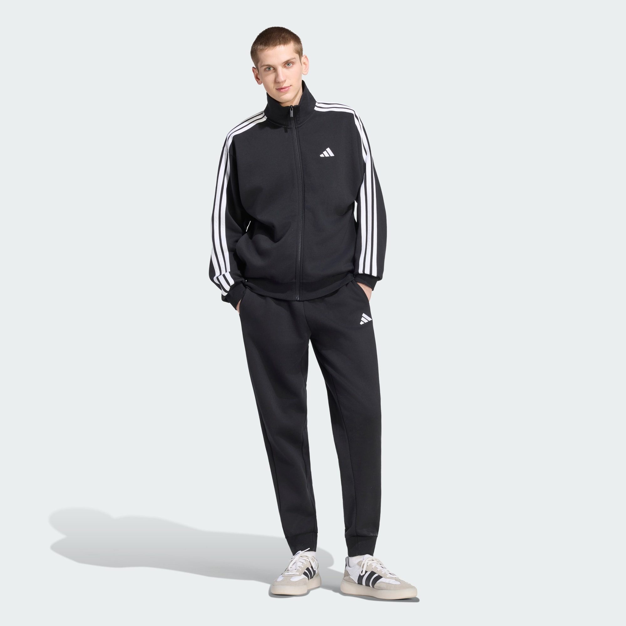 adidas Sportswear Trainingsanzug 3-STREIFEN FLEECE TRAININGSANZUG (1-tlg)