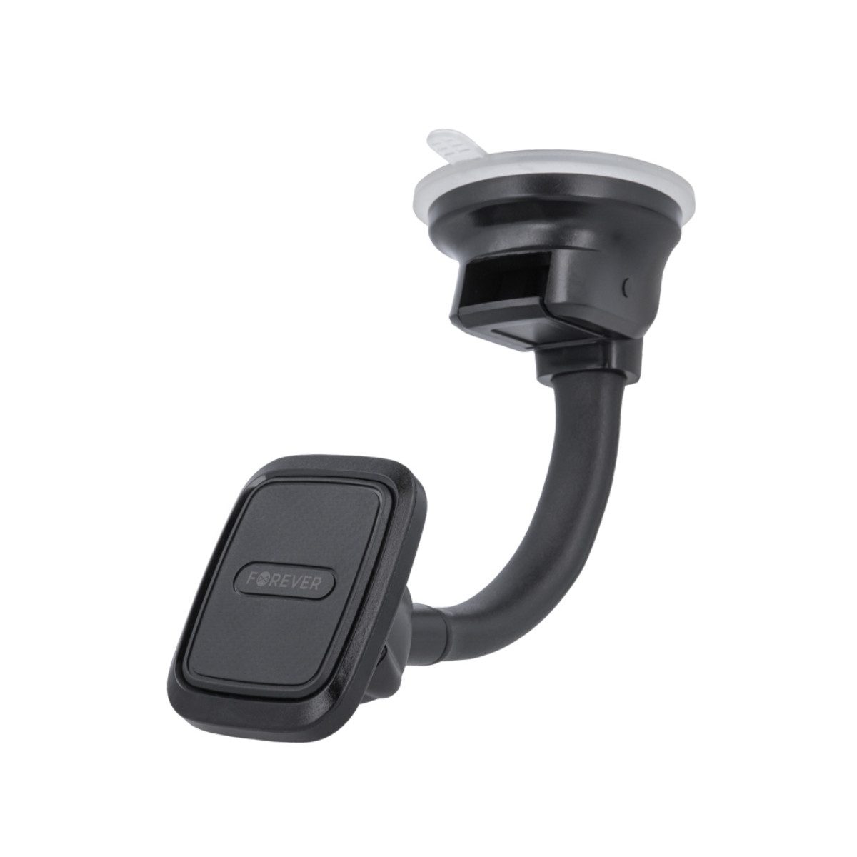 Forever Smartphone-Halterung MH-200, (bis 6,5 Zoll, Magnetische Kfz-Halterung mit Saugnapf und 360 Grad Drehung)