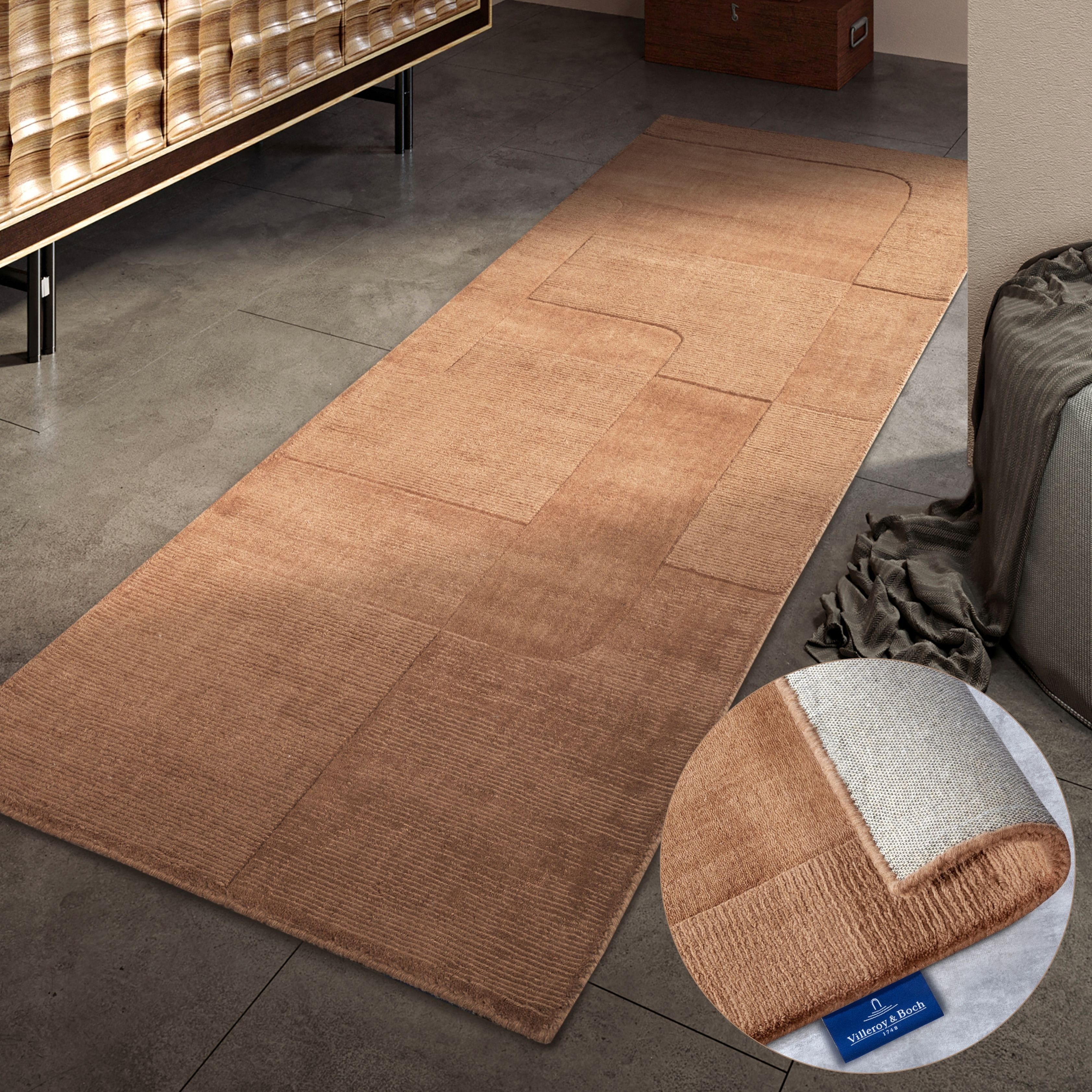 Villeroy & Boch Wollteppich »Charlotte«, rechteckig, 10 mm Höhe, Läufer, Ha günstig online kaufen