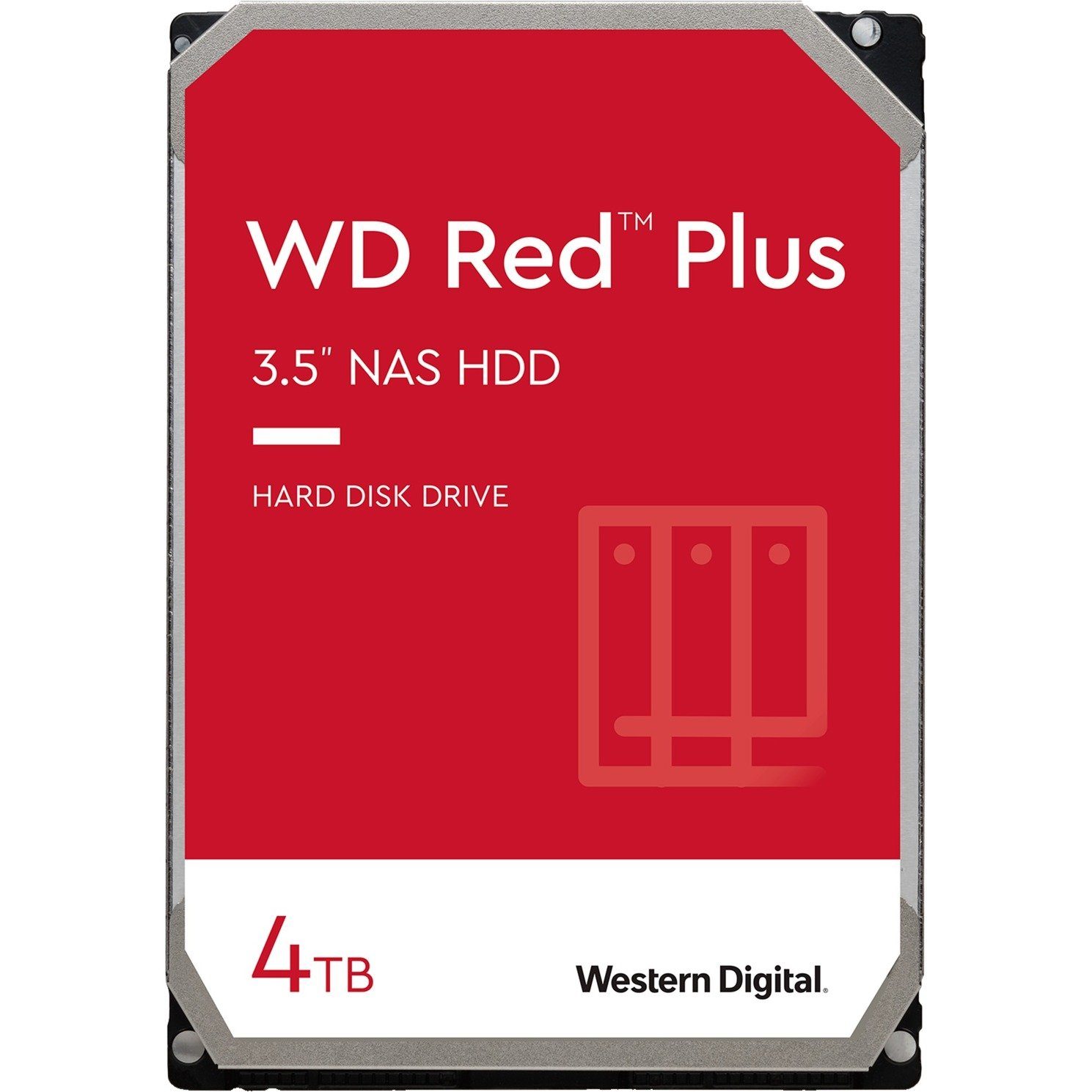 Western Digital WD Red Plus (4TB) HDD-NAS-Festplatte 3,5" 4TB