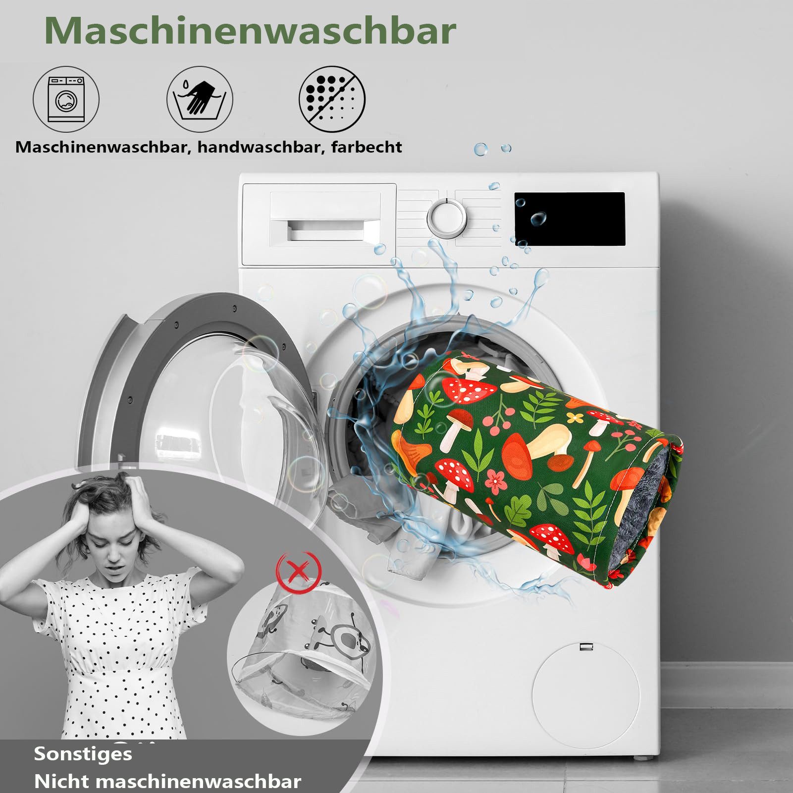 Ledander Kleintiertunnel Meerschweinchen Tunnel – Zubehör aus Canvas, Waschbarer Kuscheltunnel, für Hamster,&Frettchen–Faltbarer Spieltunnel & Versteck für Kleintiere