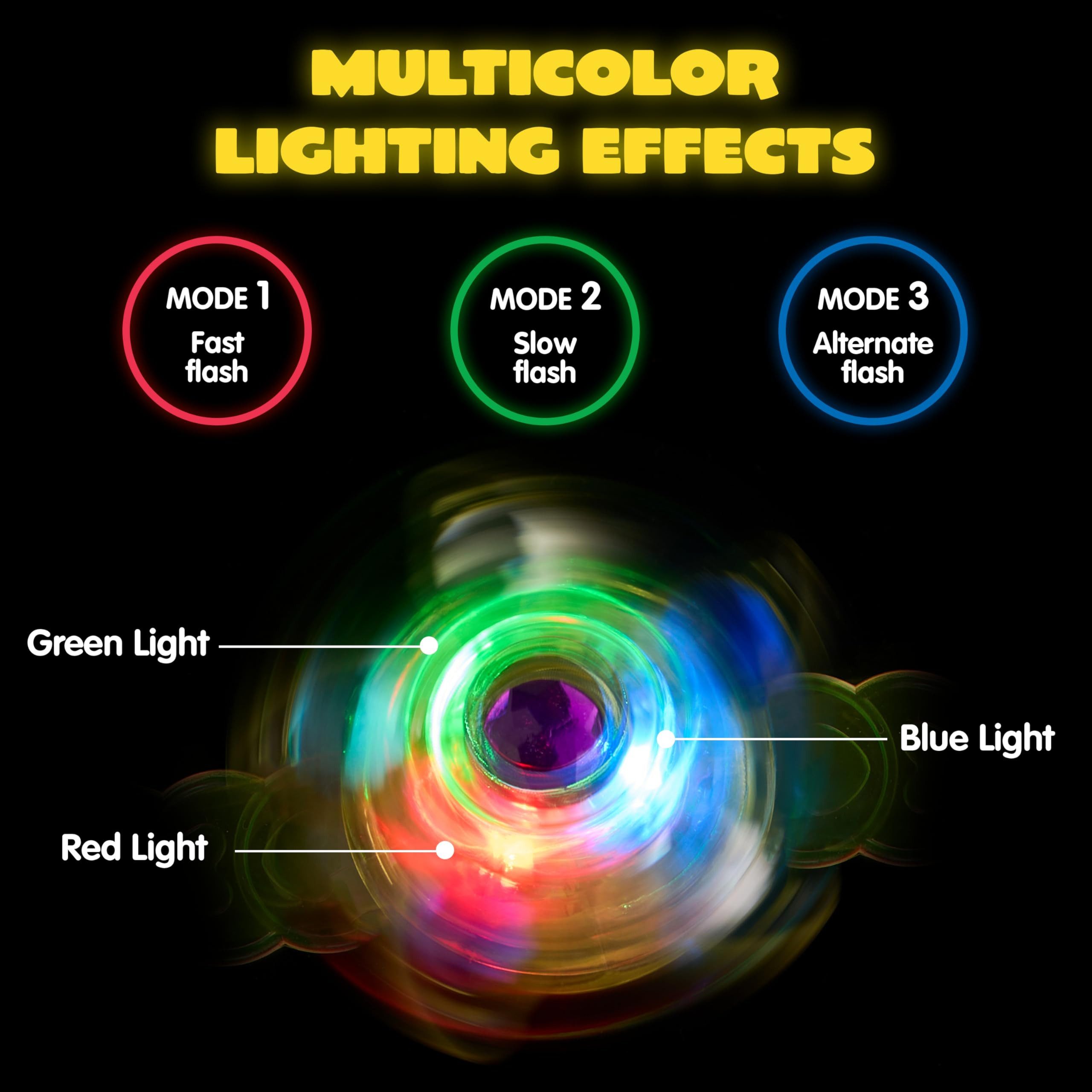 JOYIN Armband JOYIN 24er LED-Fidget-Spinner-Armbänder, leuchten im Dunkeln (24-tlg) – Bild 4 von 5