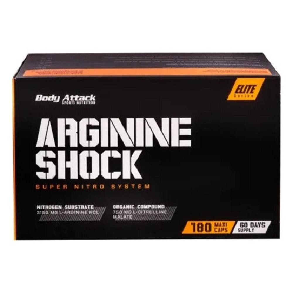 Body Attack Body Attack Arginine Shock 180 Caps Kapseln, 180 St.
