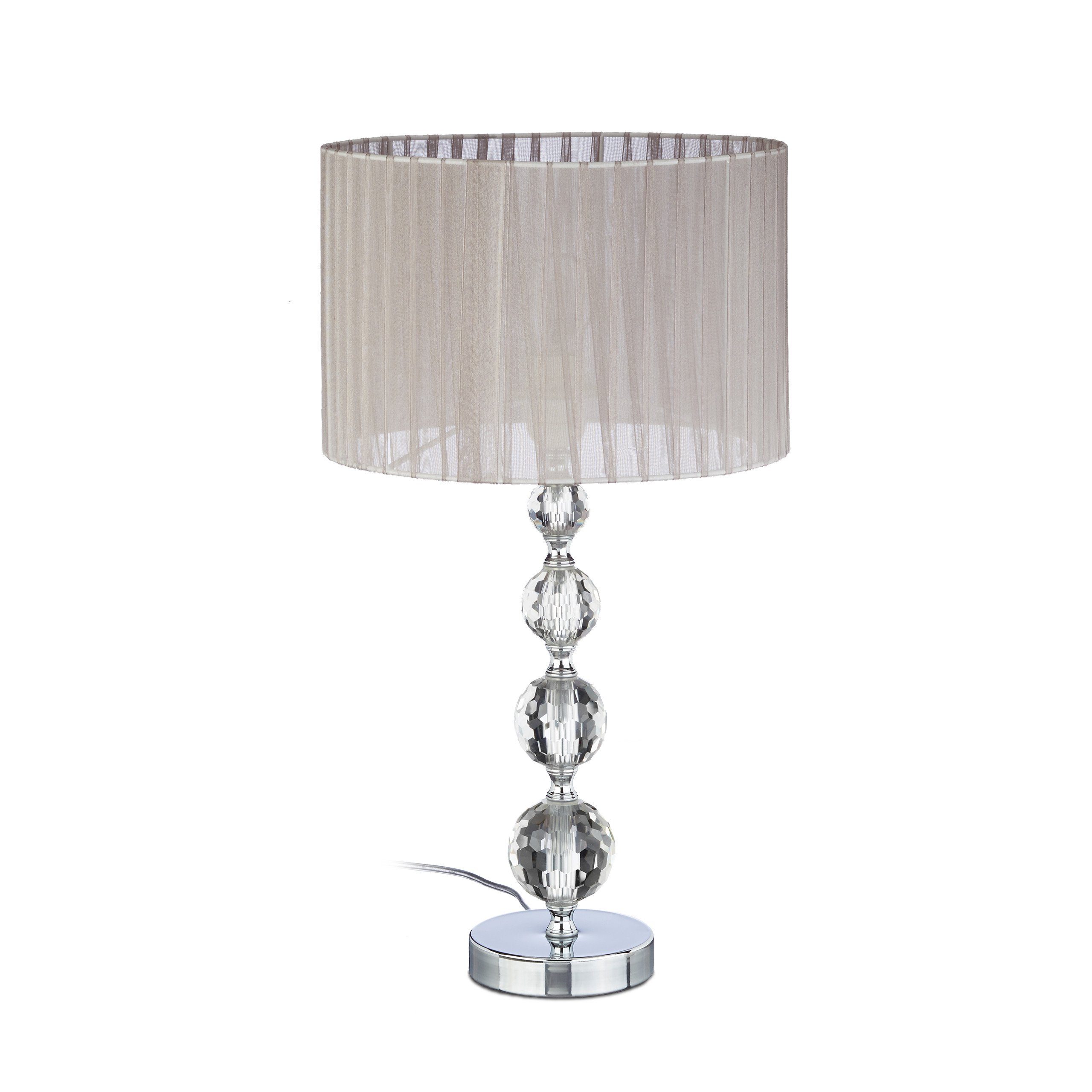 relaxdays Tischleuchte Nachttischlampe Kristall günstig online kaufen
