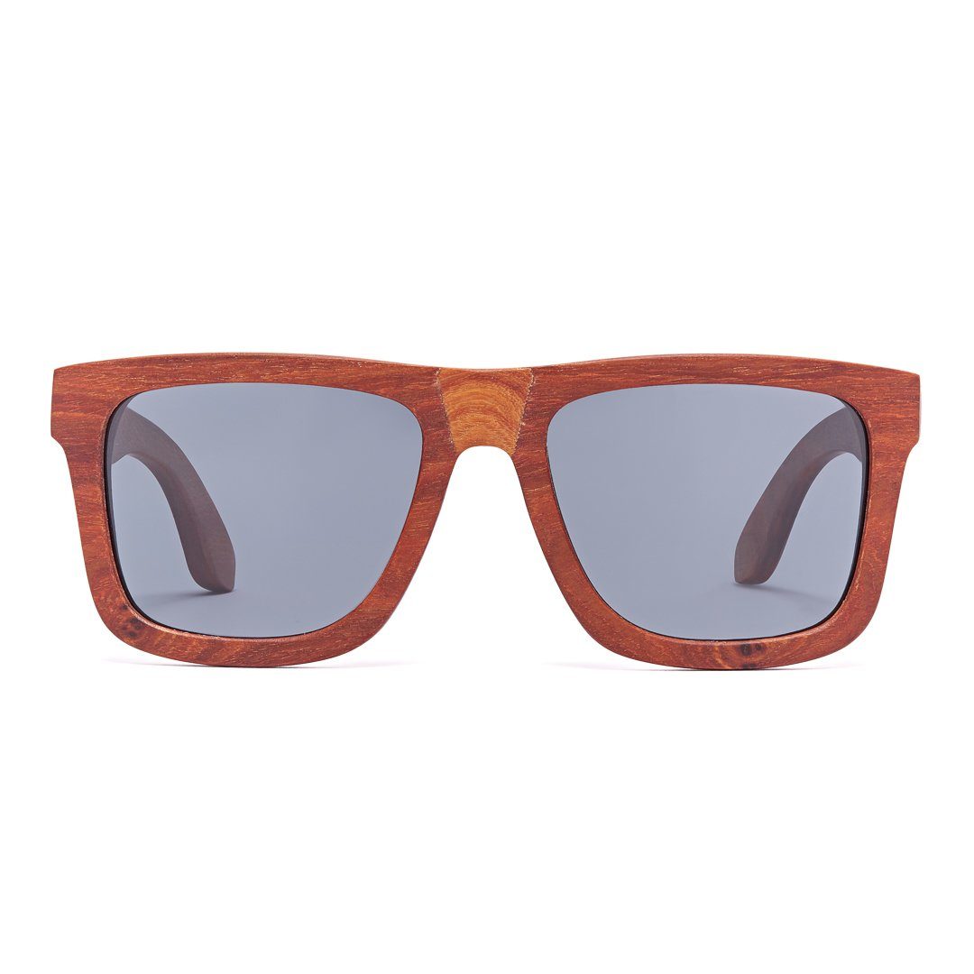 Bonizetti Sonnenbrille Herren Sonnenbrille Bambus (143 mm, rotbraun, braun, 1-St) Männer Sunglasses, Sommer Accessoires, Naturmaterialien