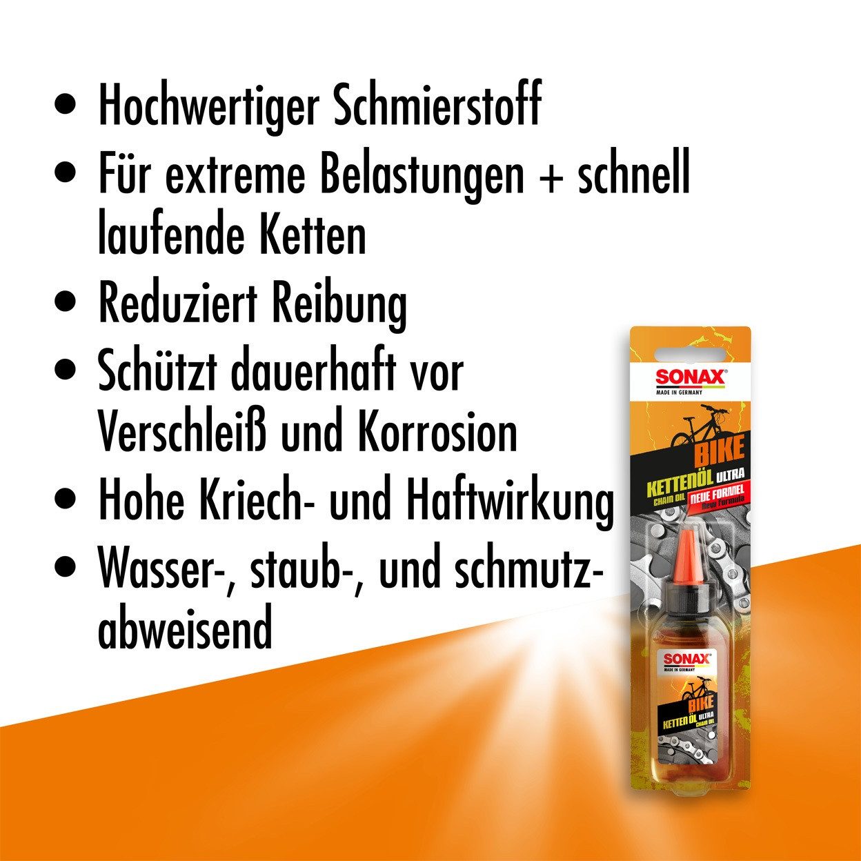 Sonax Fahrradöl BIKE KettenÖl ultra, 50 ml, Ketten