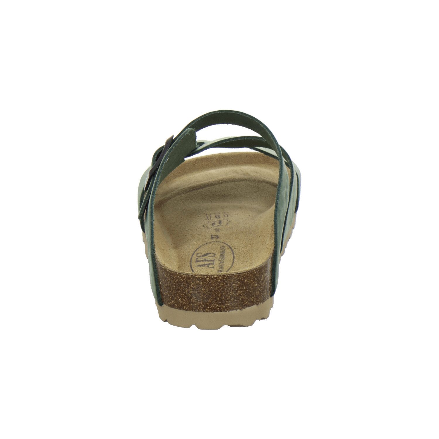 AFS-Schuhe 212269 Kralle Pantolette für Damen mit Fußbett, bequeme Sandalen aus Leder