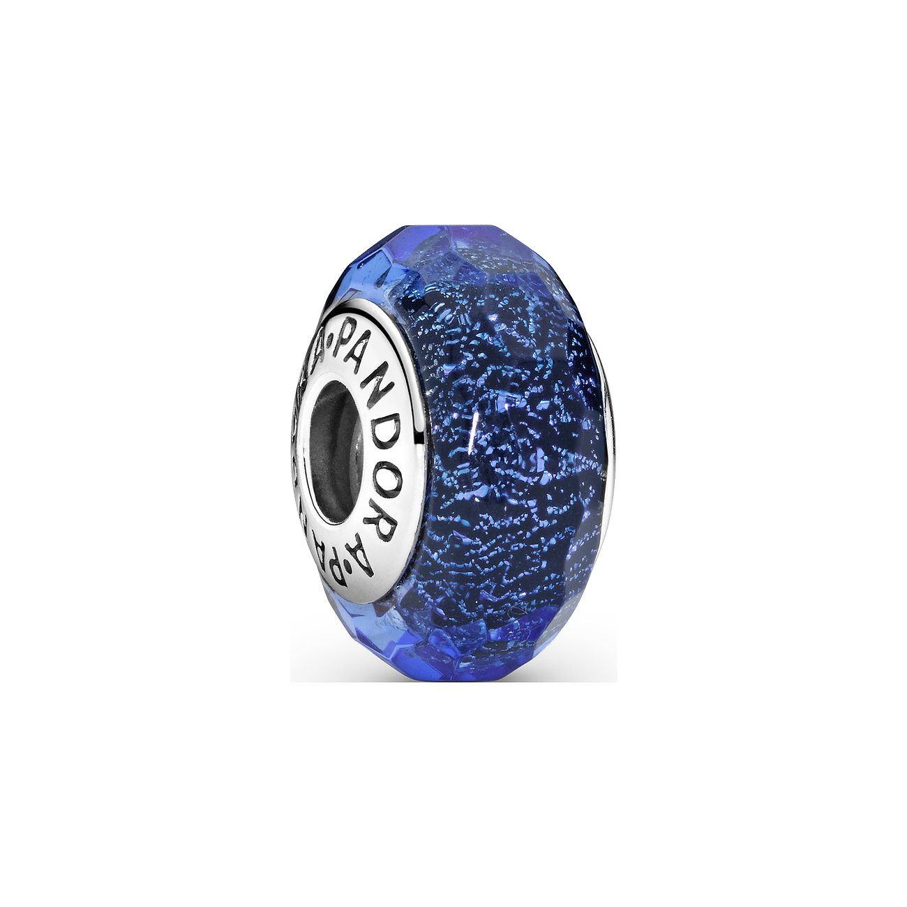Pandora Bead Moments Facettiertes Blaues Murano Glas