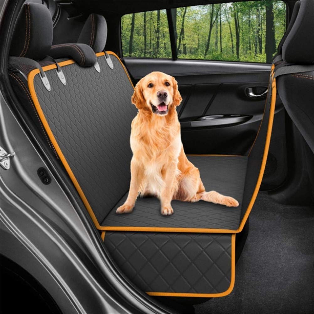 MOPUEA Tierkissen Tier-Autoschondecke Wasserfest Hundedecke,Ladekantenschutz-Matte Auto, Wasserfest, rutschfest, Seitenschutz, Hängematte, waschbar