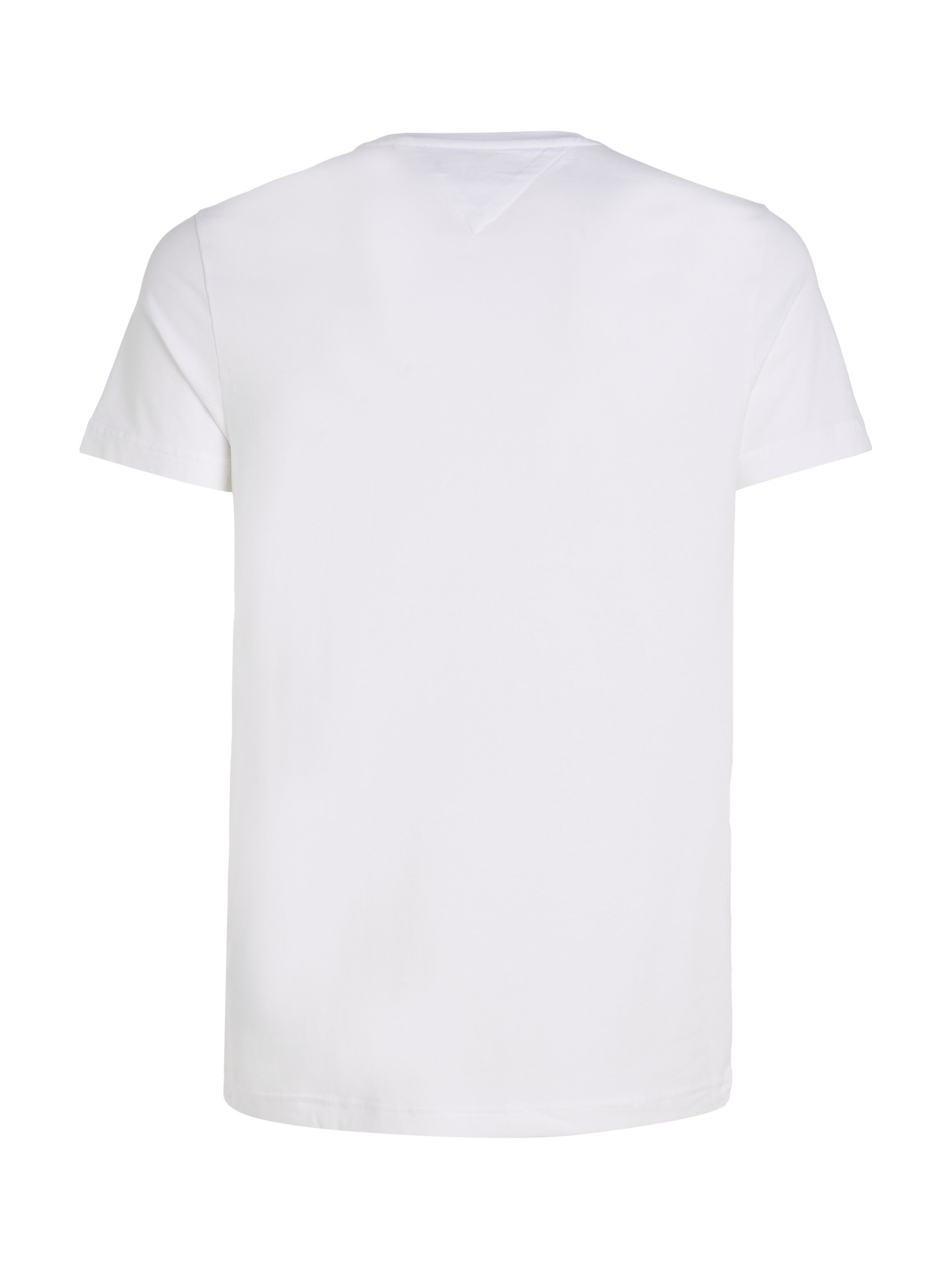 Hilfiger T-Shirt T-Shirt Slim Tommy Stretch RH white