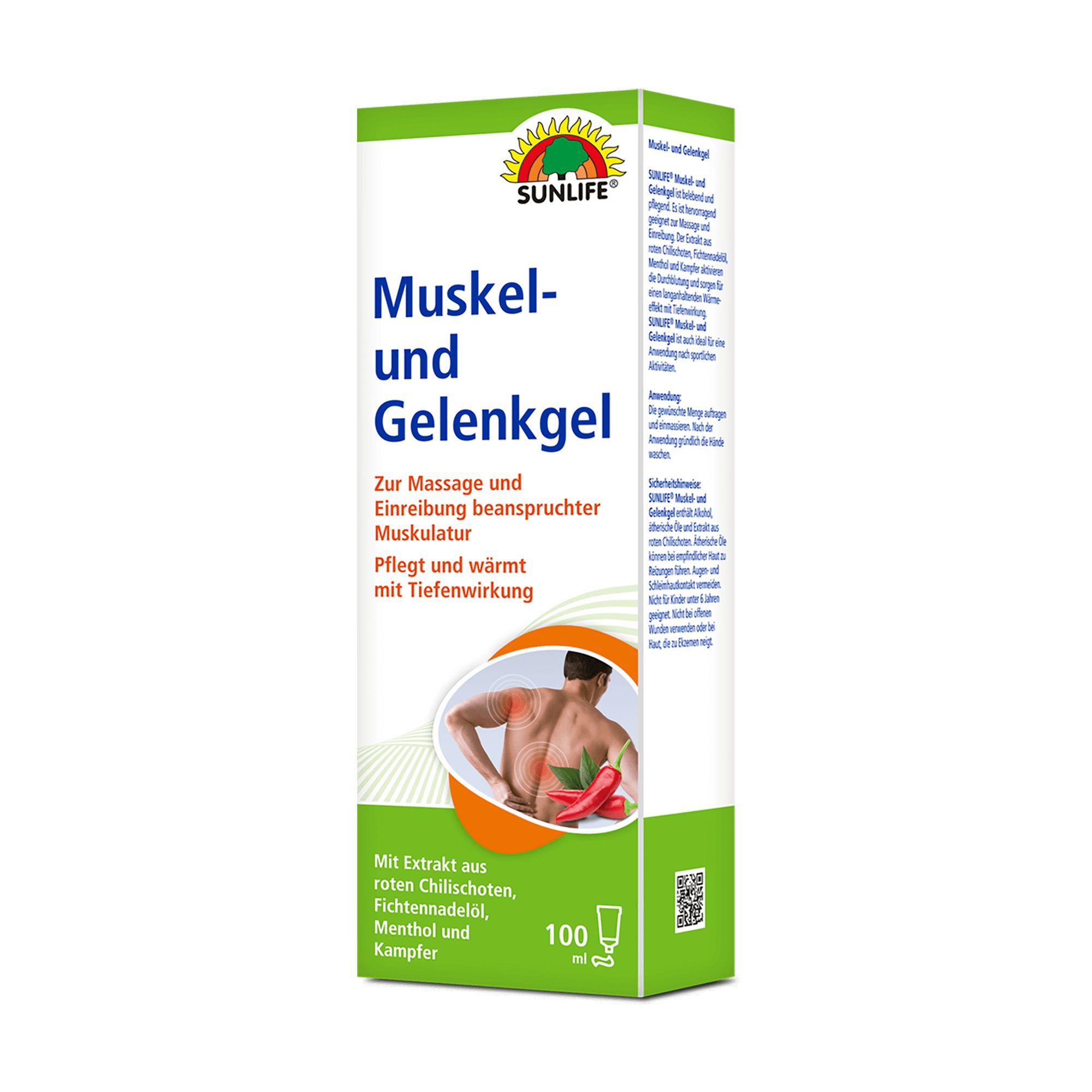 SUNLIFE Hautpflegegel SUNLIFE® Muskel- und Gelenkgel 100 ml Muskelschmerzen + Fichtennadelöl