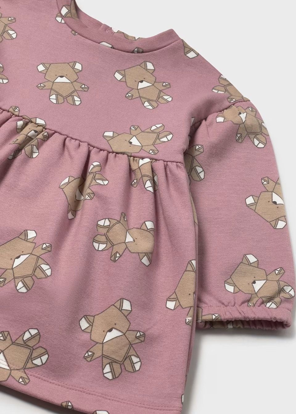 Mayoral Sweatkleid Baby Sweatkleid mit Printmotiv & Raffung (291646) Raffung