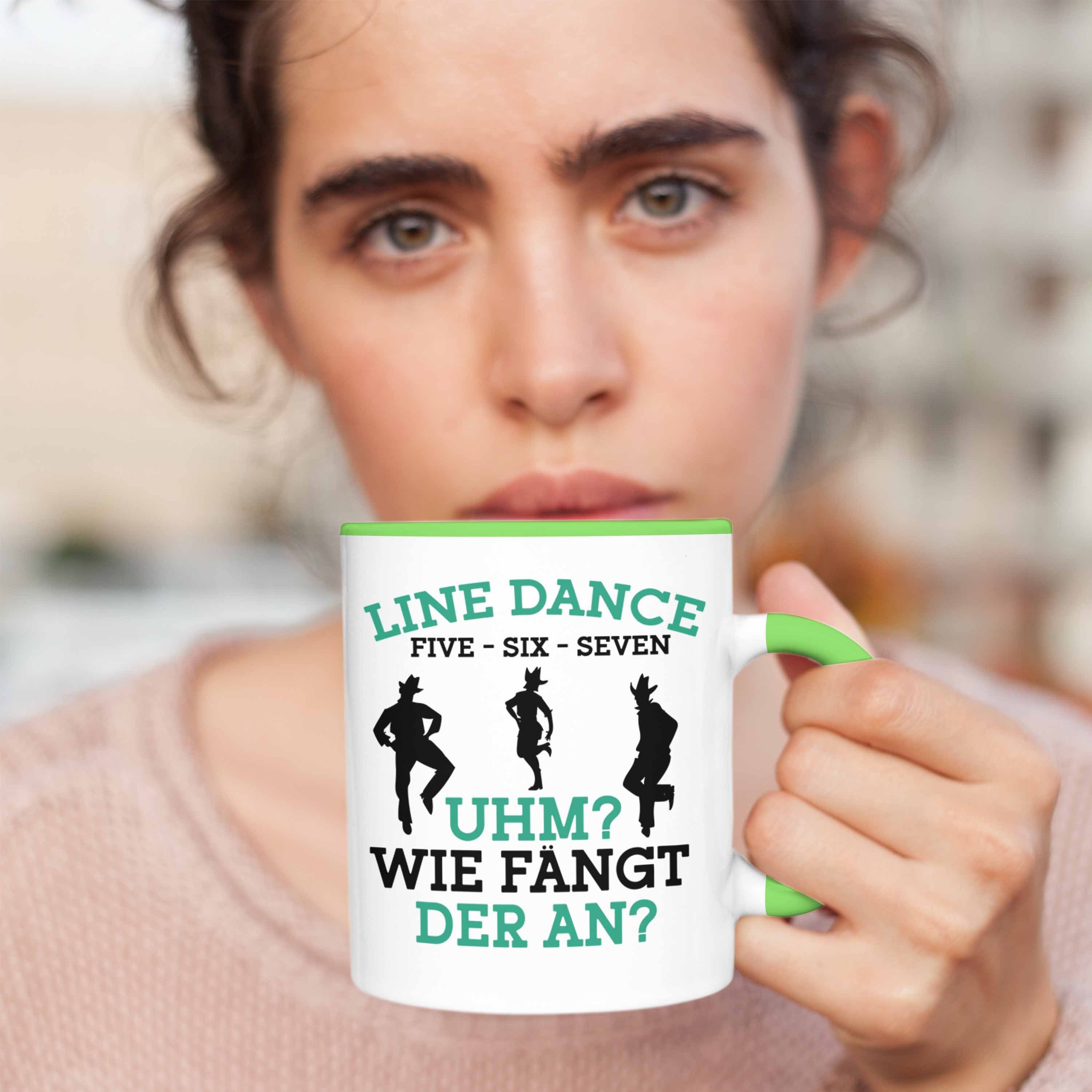 Trendation Tasse Lustige Line Tasse Enthusiasten Geschenk Line Dance für - Tolles Grün Dance