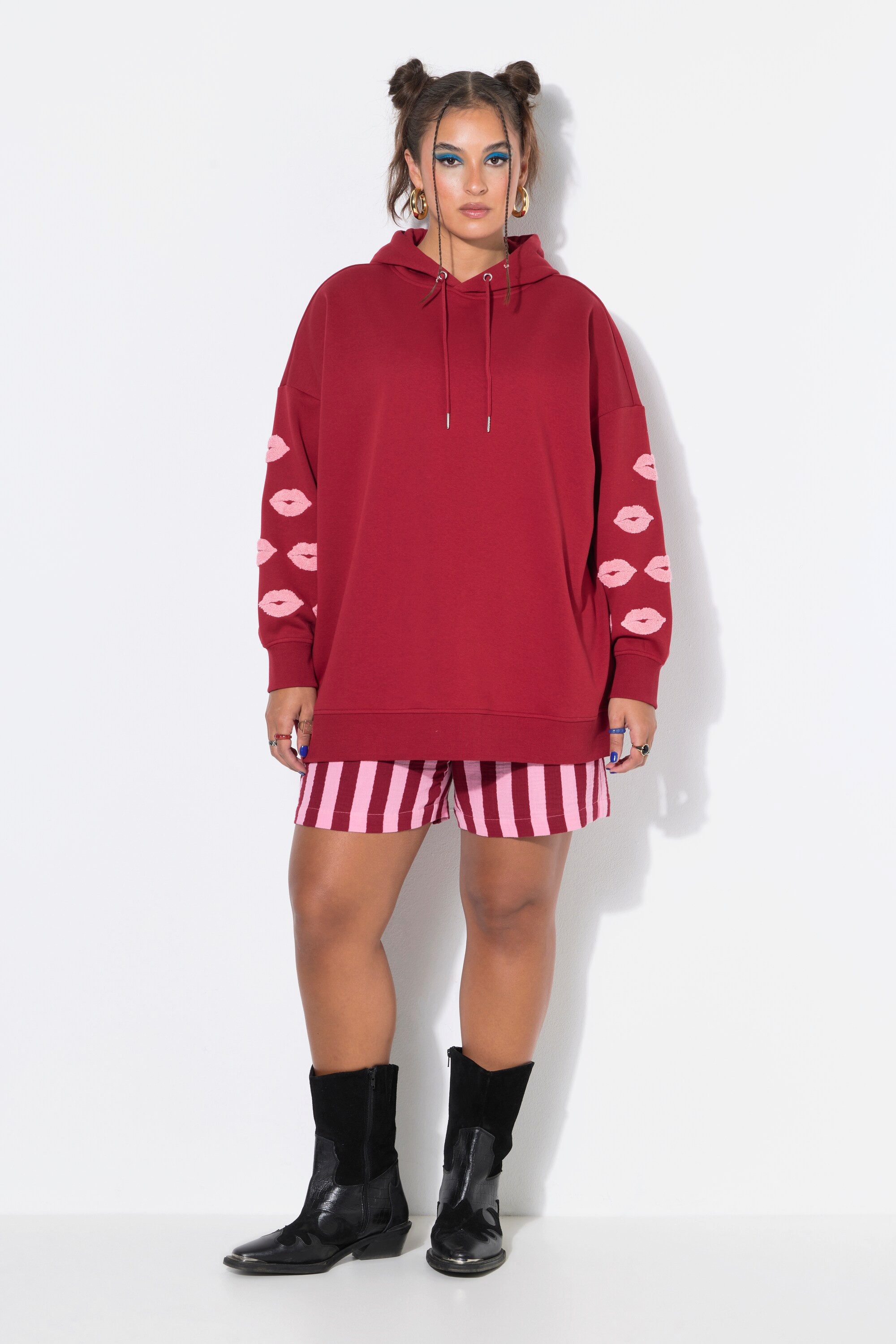 Studio Untold Sweatshirt Hoodie Oversize Shape Kisses Kapuzensweater