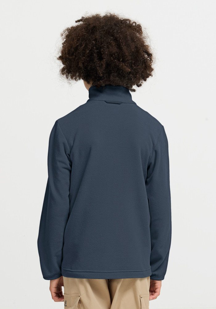 Jack Wolfskin Fleecejacke TAUNUS 100 FZ K winddicht, wasserabweisend, mit Kinnschutz – Bild 2 von 5