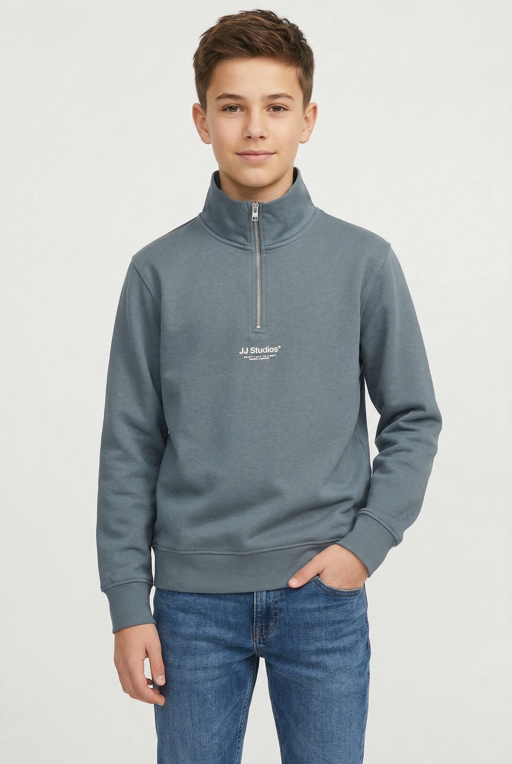 Jack & Jones Junior Sweatshirt JJESOHO SWEAT QUARTER ZIP HN NOOS JNR