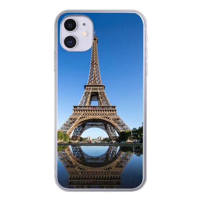 MuchoWow Handyhülle Originalfoto des Eiffelturms in Paris Handyhülle Apple iPhone 11 Smartphone-Bumper Print Handy