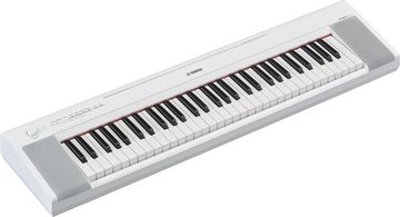Yamaha Home-Keyboard Piaggero, NP-15WH, weiß, mit 61 Tasten, inklusive Netzteil und Notenhalter