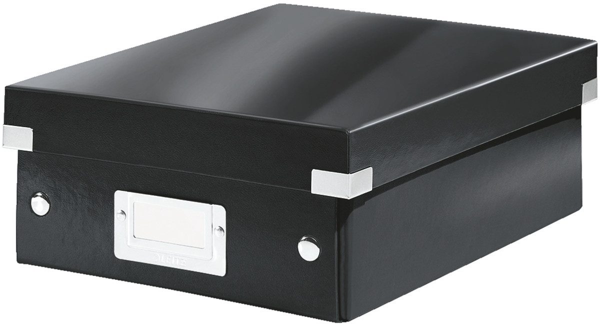 Aufbewahrungsbox Organisationsbox Click & Store klein schwarz