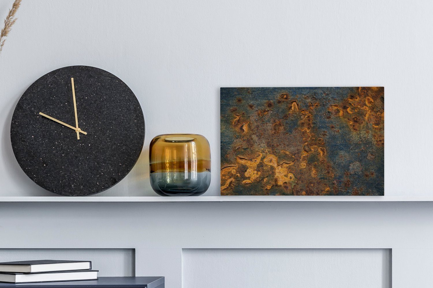 OneMillionCanvasses® Leinwandbild Gold - Rost - Stahl, Fotodruck (1 St), Le günstig online kaufen