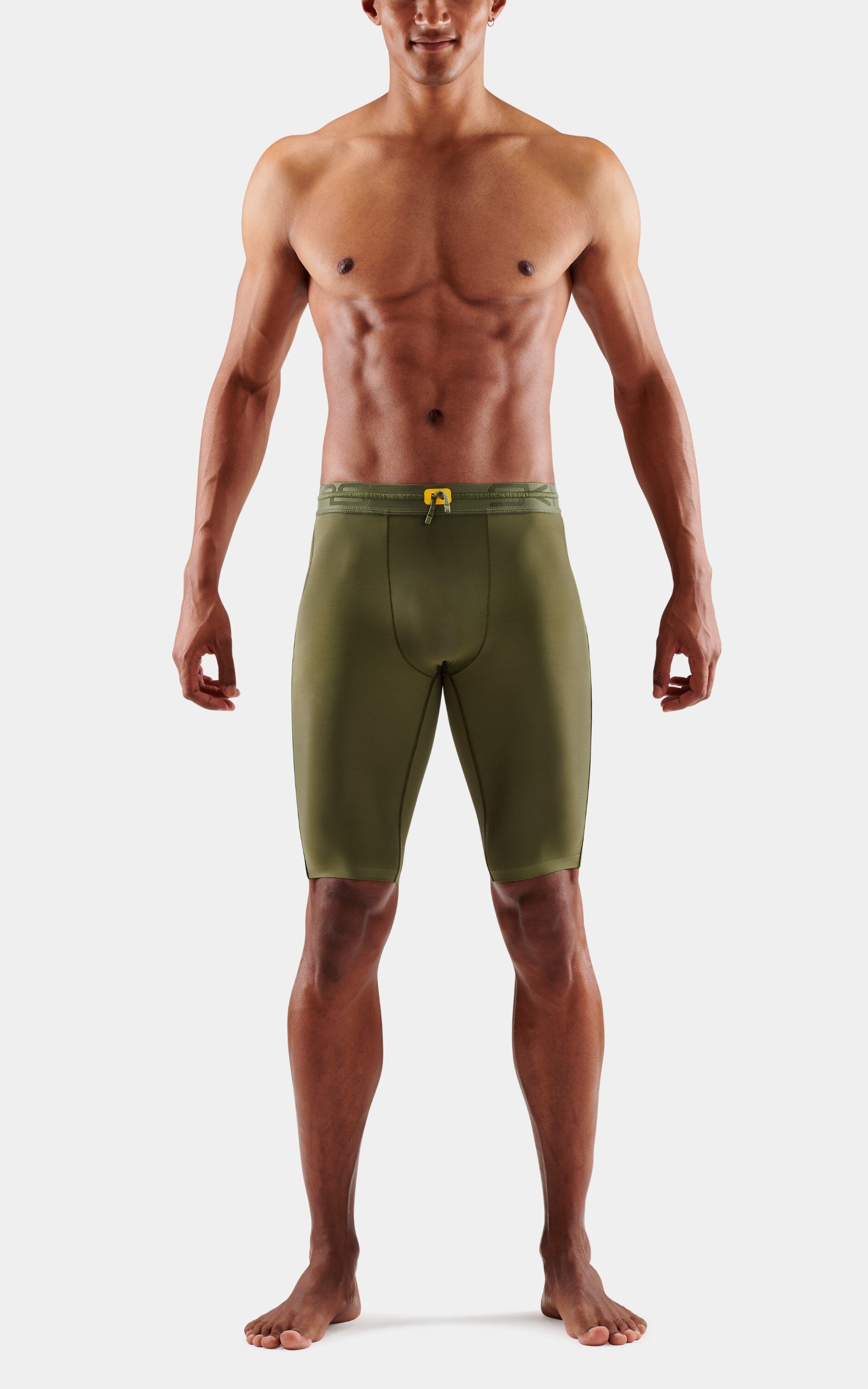 Skins Lauftights S5 khaki (1-tlg)