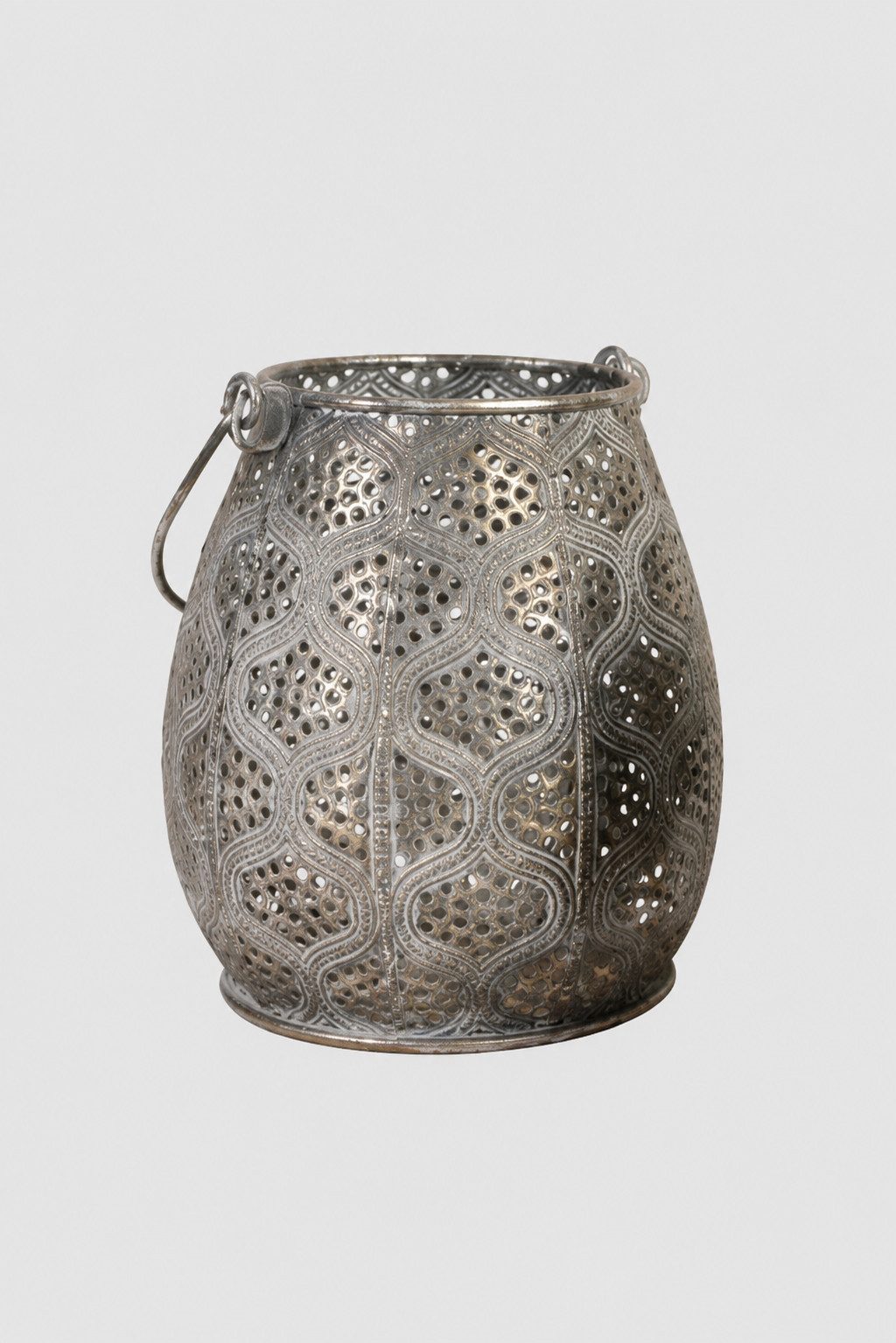 Arte Home Kerzenlaterne Orientalische Laterne Metall Windlicht Hängelaterne Vintage Antik, Orientalische Metalllaterne mit Glaseinsatz