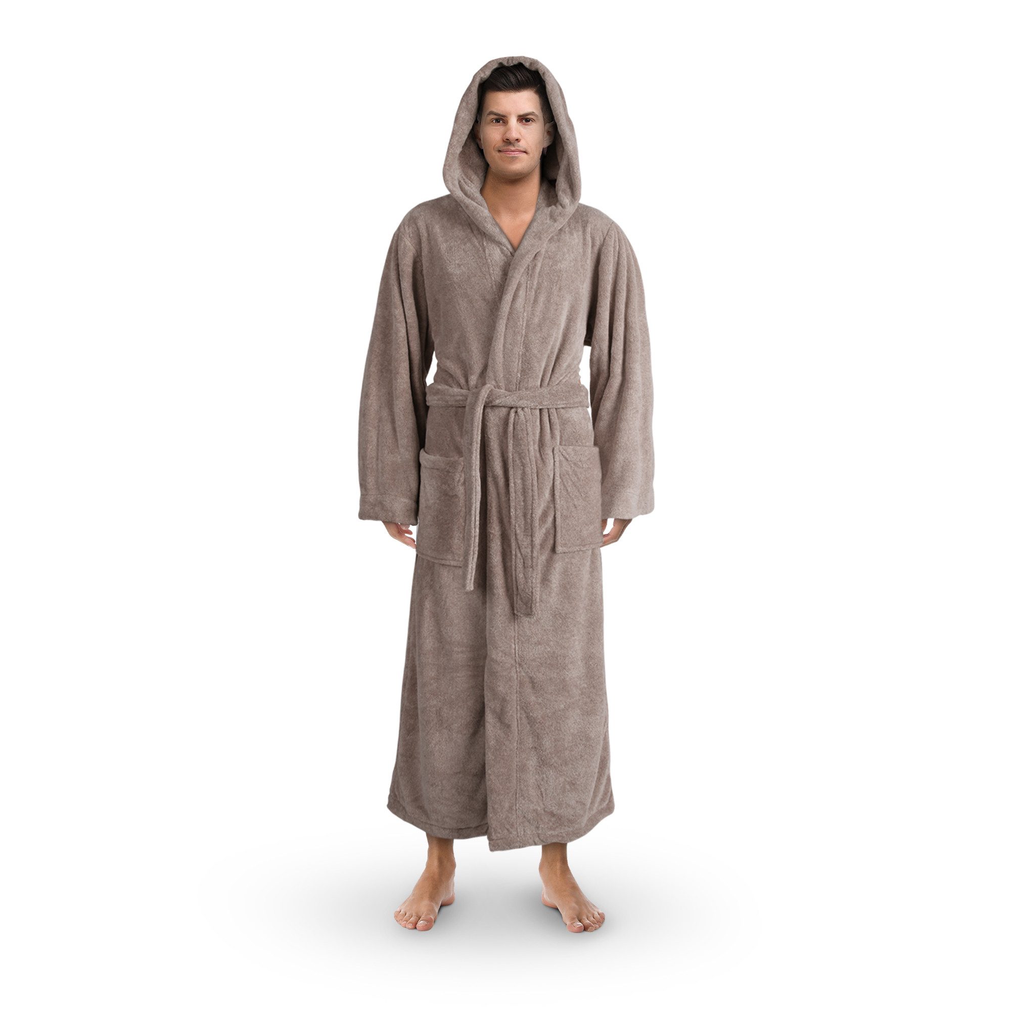Bestlivings Herrenbademantel Hemmy Morgenmantel, Kapuze, Bindegürtel, Luxur günstig online kaufen