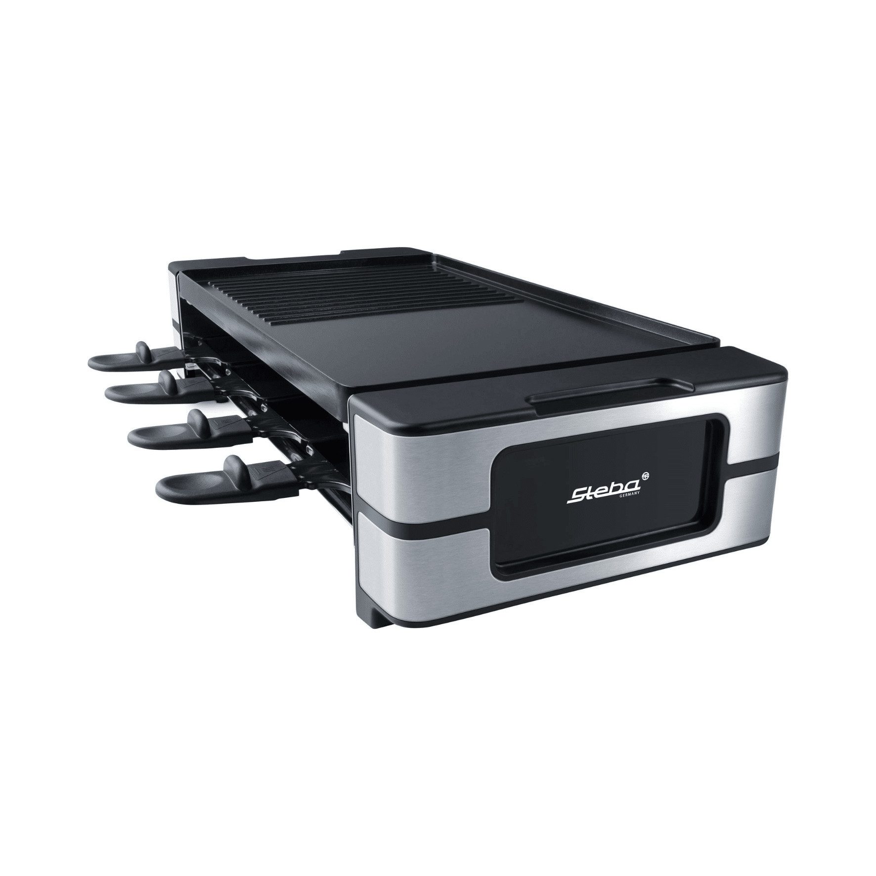 Steba Raclette STE RC 180 GUSS, Gussplatte für Raclette, langlebig und gleichmäßig