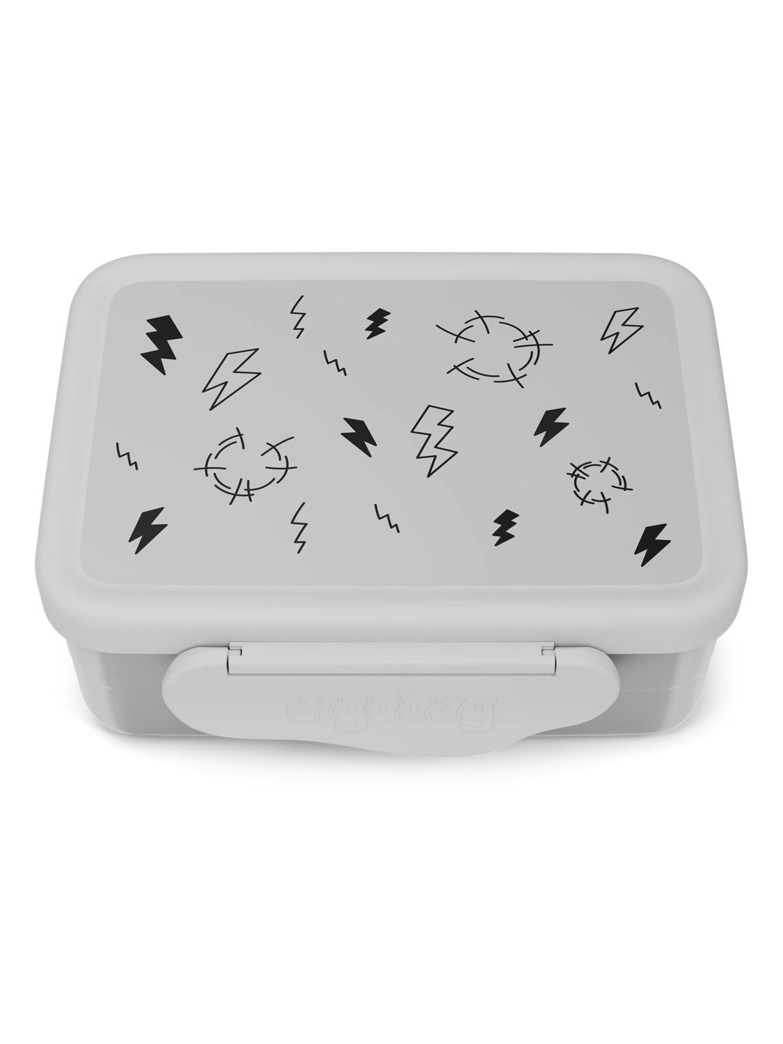 ergobag Lunchbox Edelstahl Brotdose, Edelstahl, (Edelstahl Brotdose, 3-tlg., 1x Brotdose, 1x Trennfach), spülmaschinengeeignet bis 45 Grad, Handwäsche empfohlen