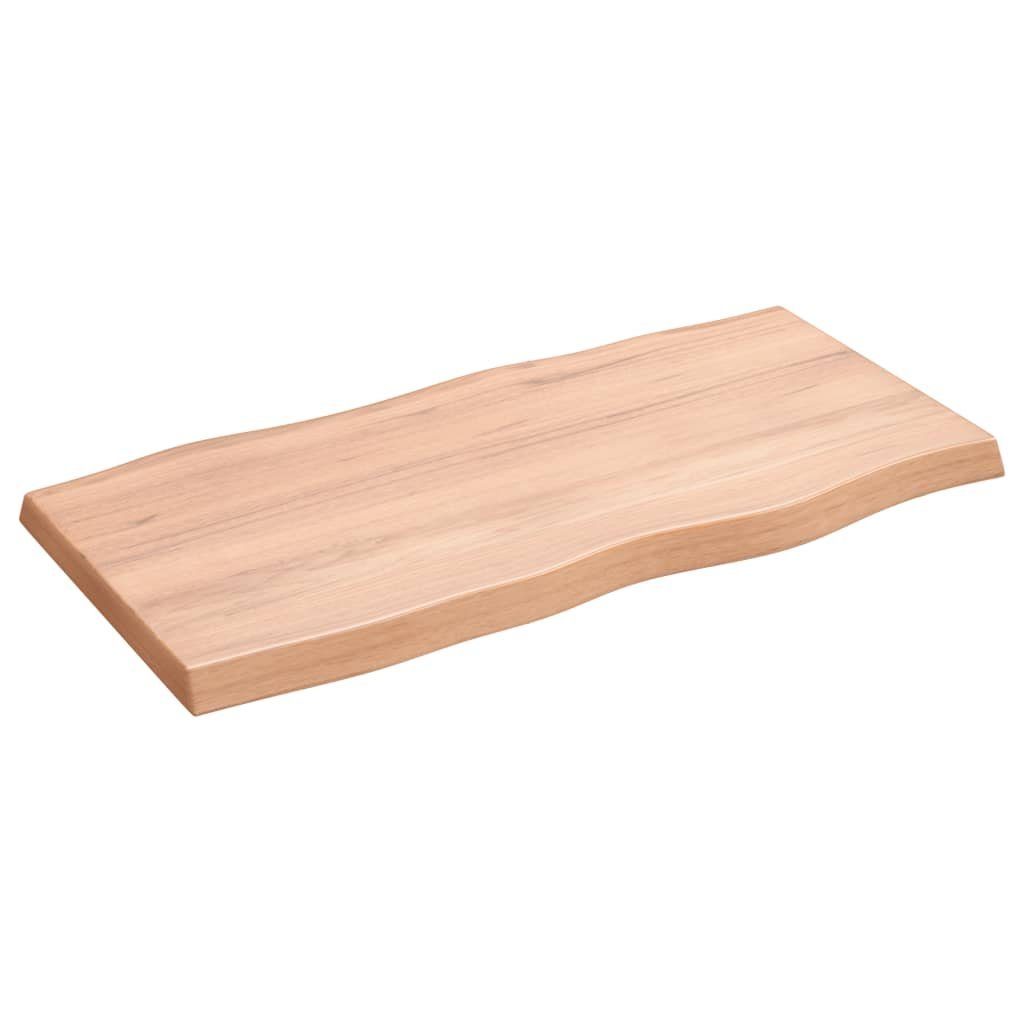 St) Baumkante cm Behandelt Massivholz (1 Tischplatte furnicato 80x40x(2-4)