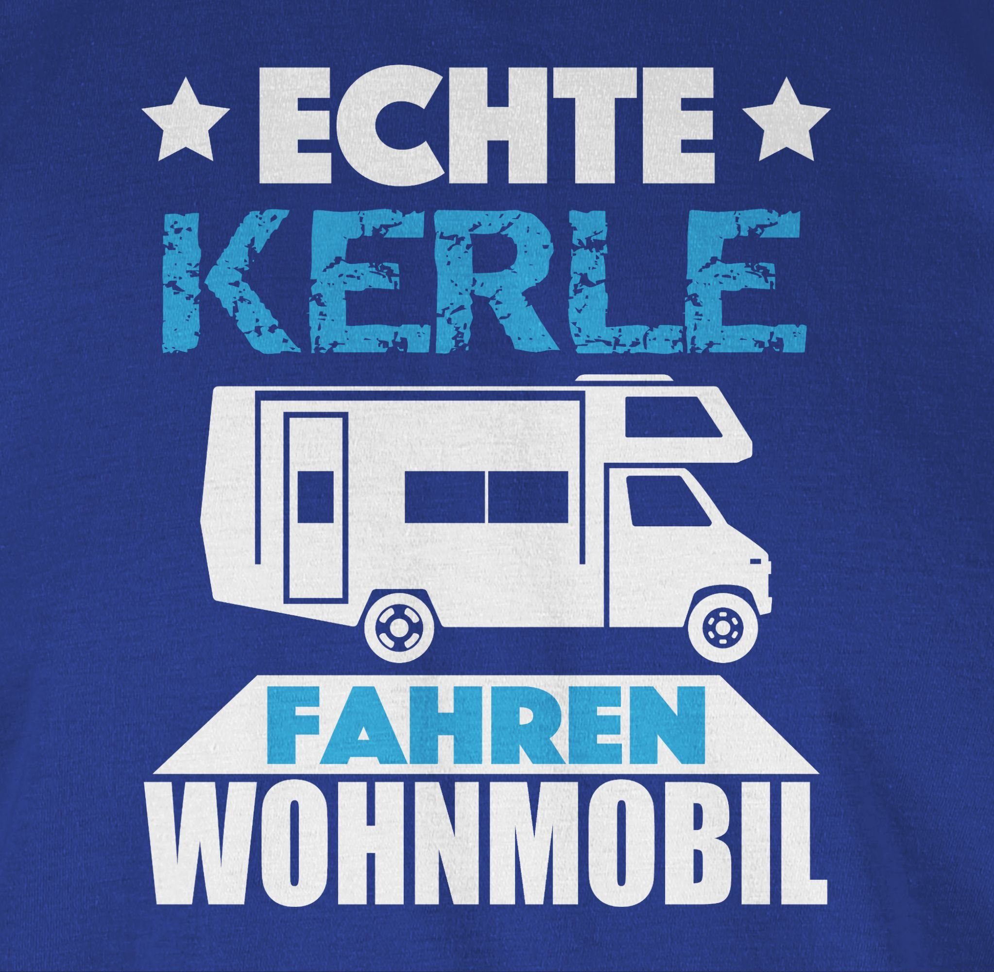 Shirtracer Kerle 03 T-Shirt Wohnmobil fahren Fahrzeuge Echte Royalblau