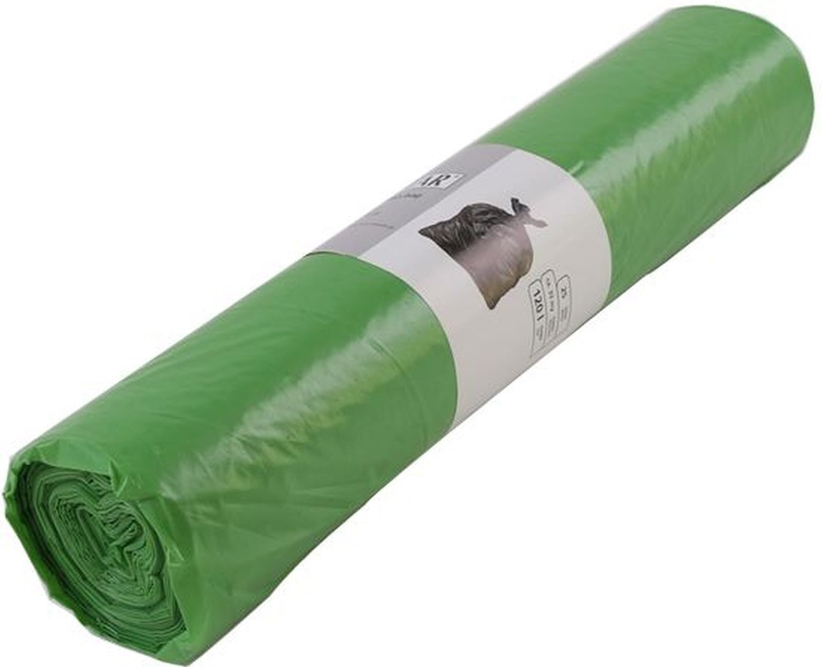 HYGOSTAR Mülleimer LDPE-Abfallsack 120l 33my Rolle VE=25 Stück grün