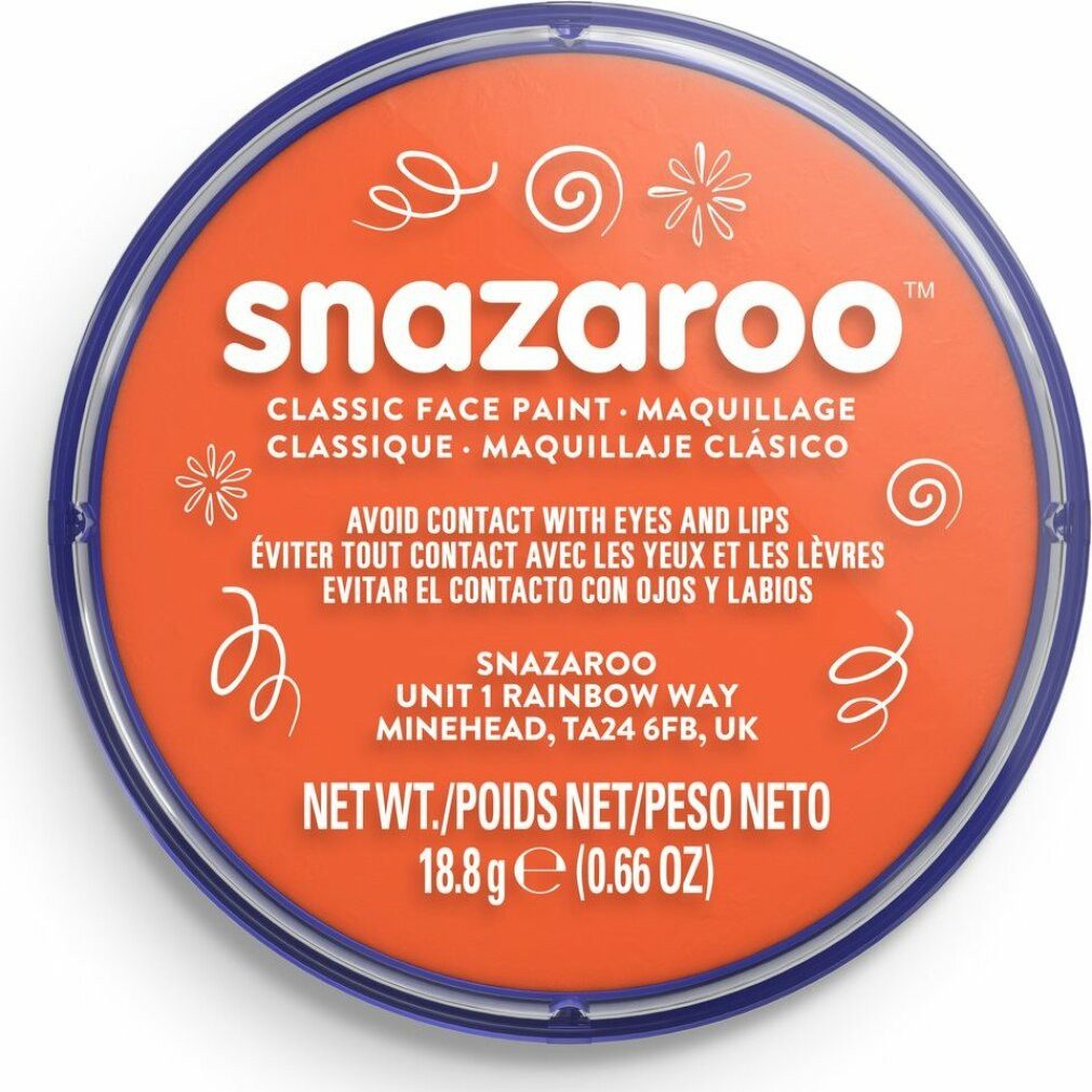 snazaroo Theaterschminke SNAZAROO Gesichtsfarbe Orange 18ml