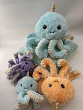 soma Kuscheltier Krake Plüsch Spielzeug Octopus Kuscheltier Cartoon Oktopus Blau 20 cm (1-St), Super weicher Plüsch Stofftier Kuscheltier für Kinder zum spielen