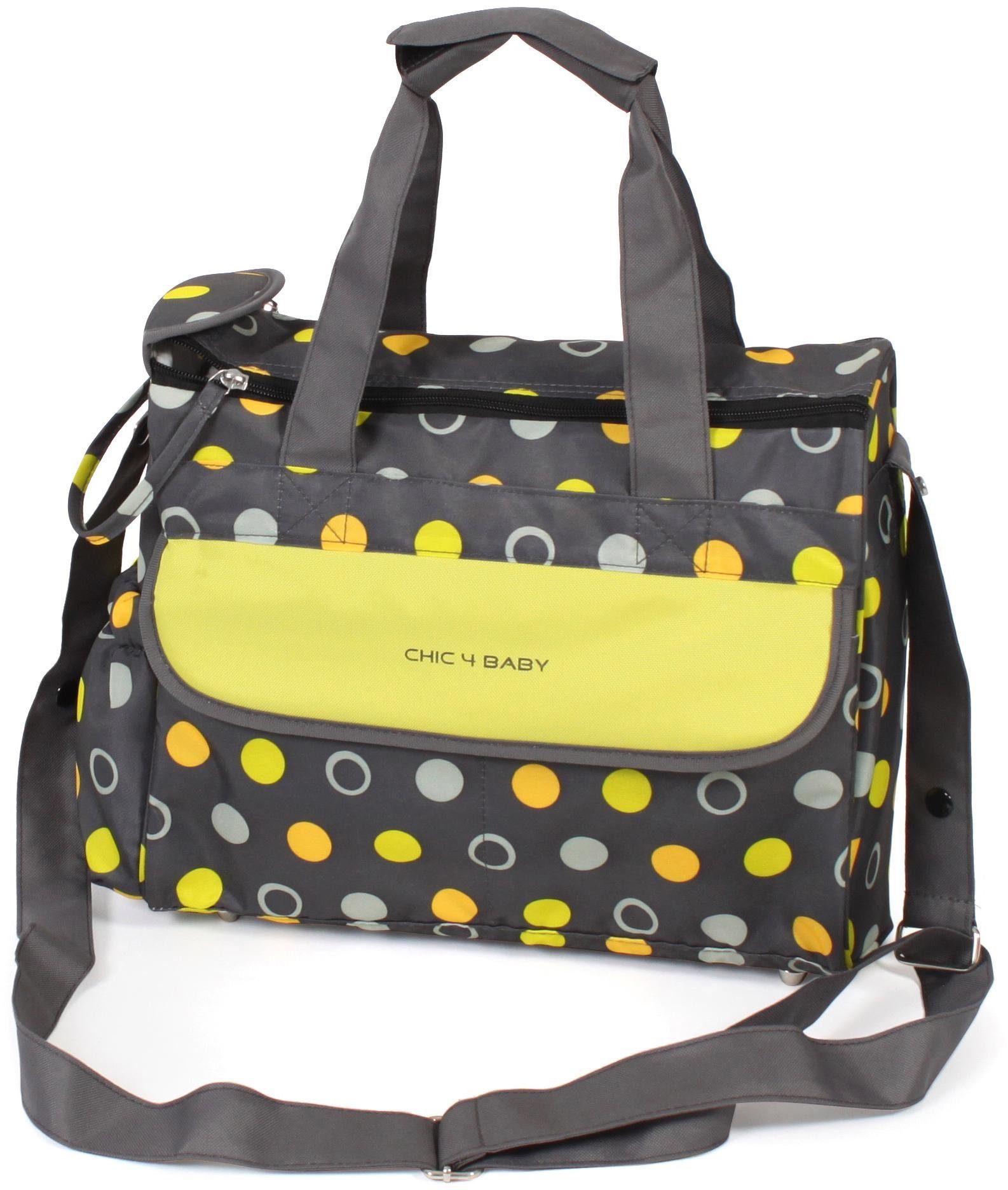 Komfort, CHIC4BABY Wickeltasche lemontree