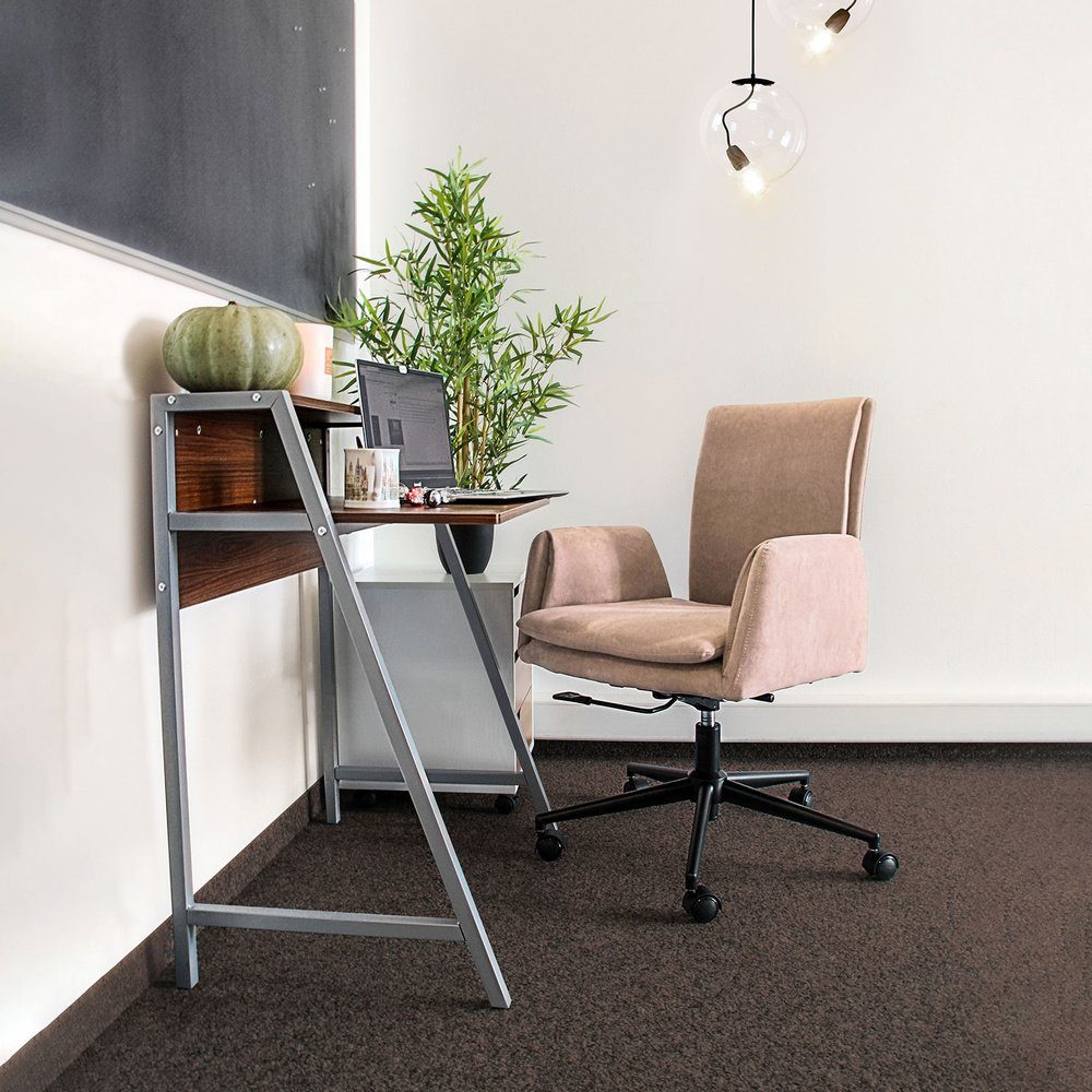 hjh OFFICE Drehstuhl Home St), ergonomisch Stoff Armlehnen PRO mit (1 FLOW Bürostuhl Beige Office Schreibtischstuhl