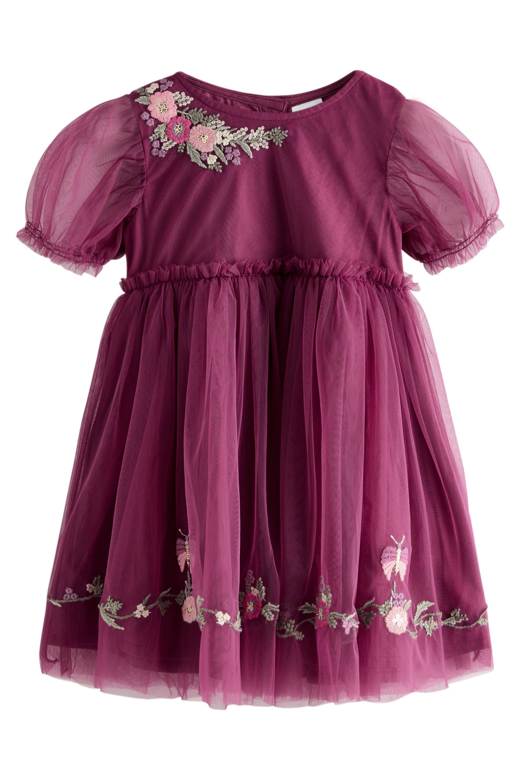 Next Partykleid Besticktes Kleid aus Netzstoff günstig online kaufen