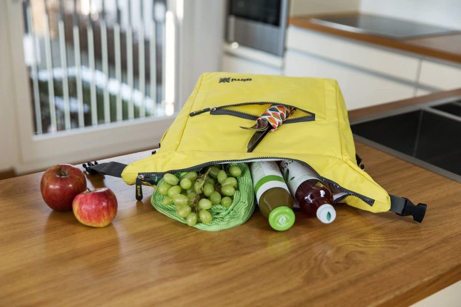 Gimi Lunchbox Gimi Kühltasche Thermo Bag, für warme Speisen kalte Speisen Büro Picknick - GELB, 13 Liter, Ethylen-Vinylacetat