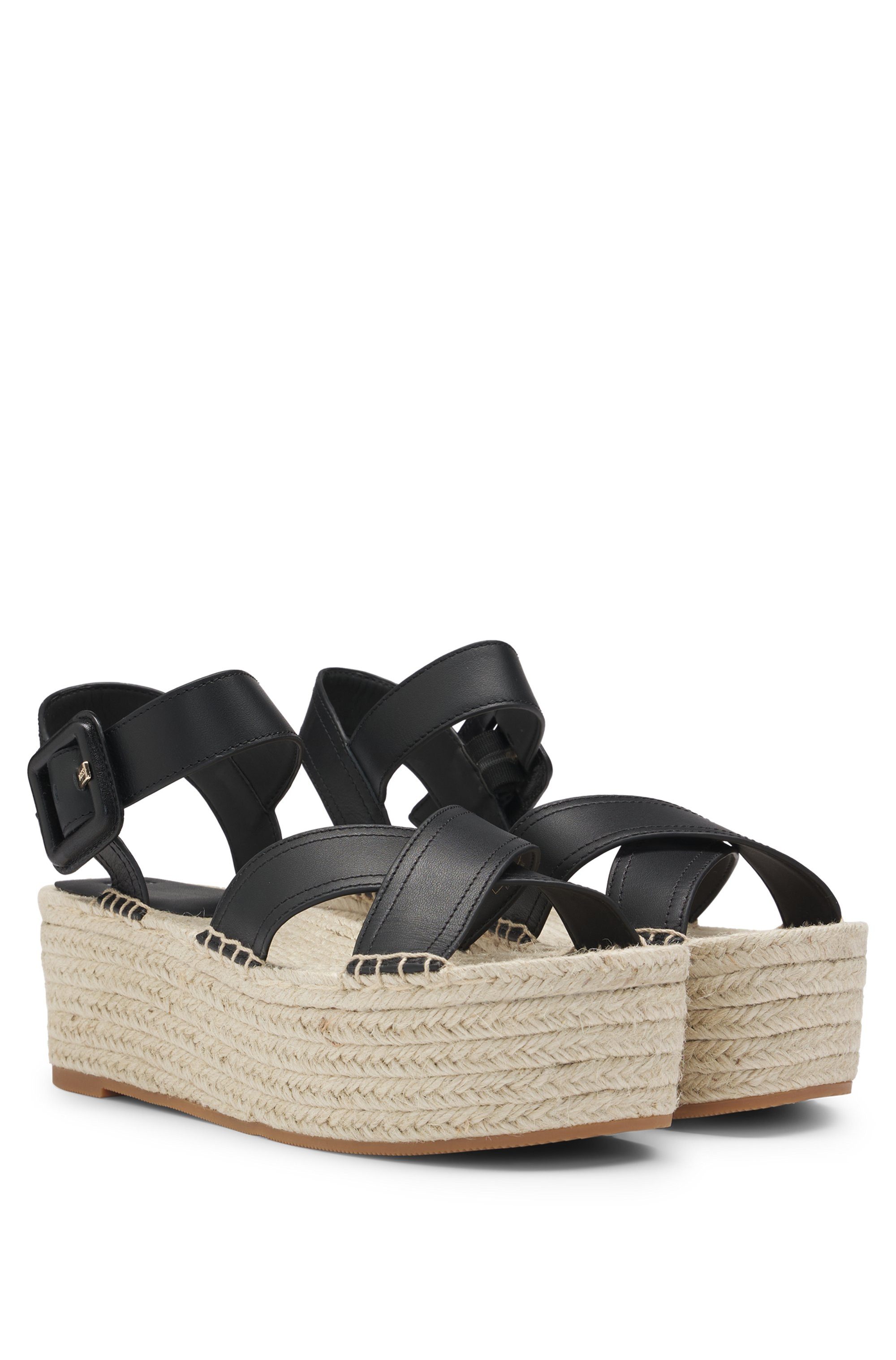 BOSS Machica_Pltsan Plateausandaletten Sommerschuh, Sandale, Plateau, Urlau günstig online kaufen