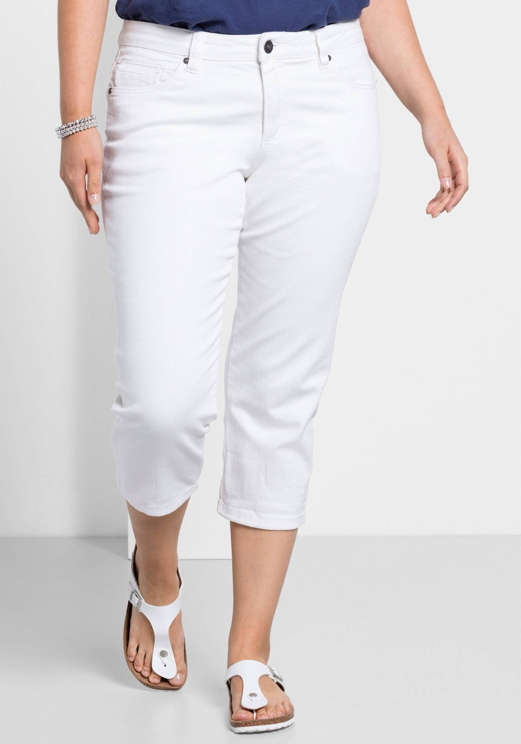 Sheego Jeansshorts Caprijeans
