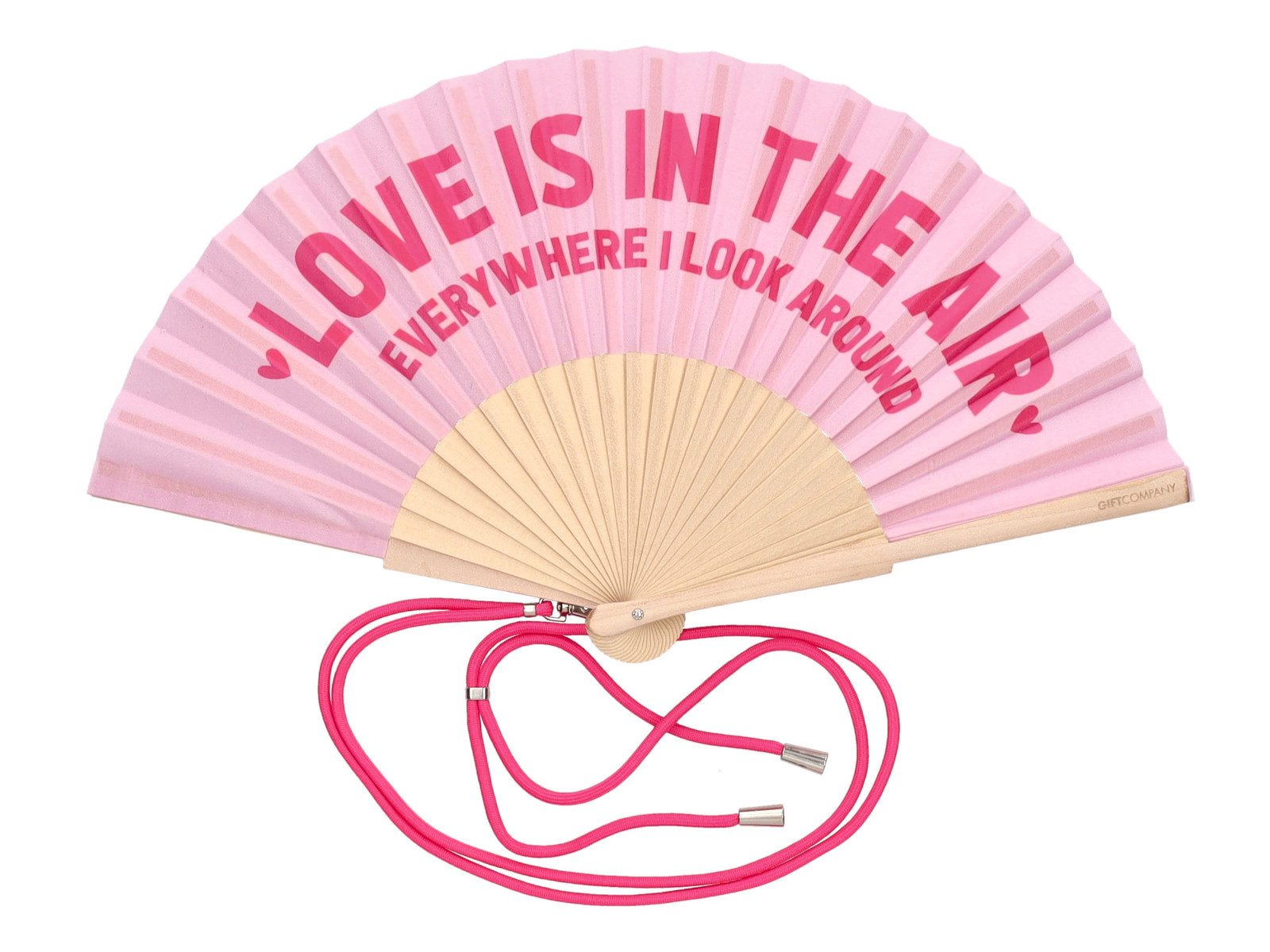 Giftcompany Dekoobjekt Fififan Fächer Love is in the Air rosa 23cm