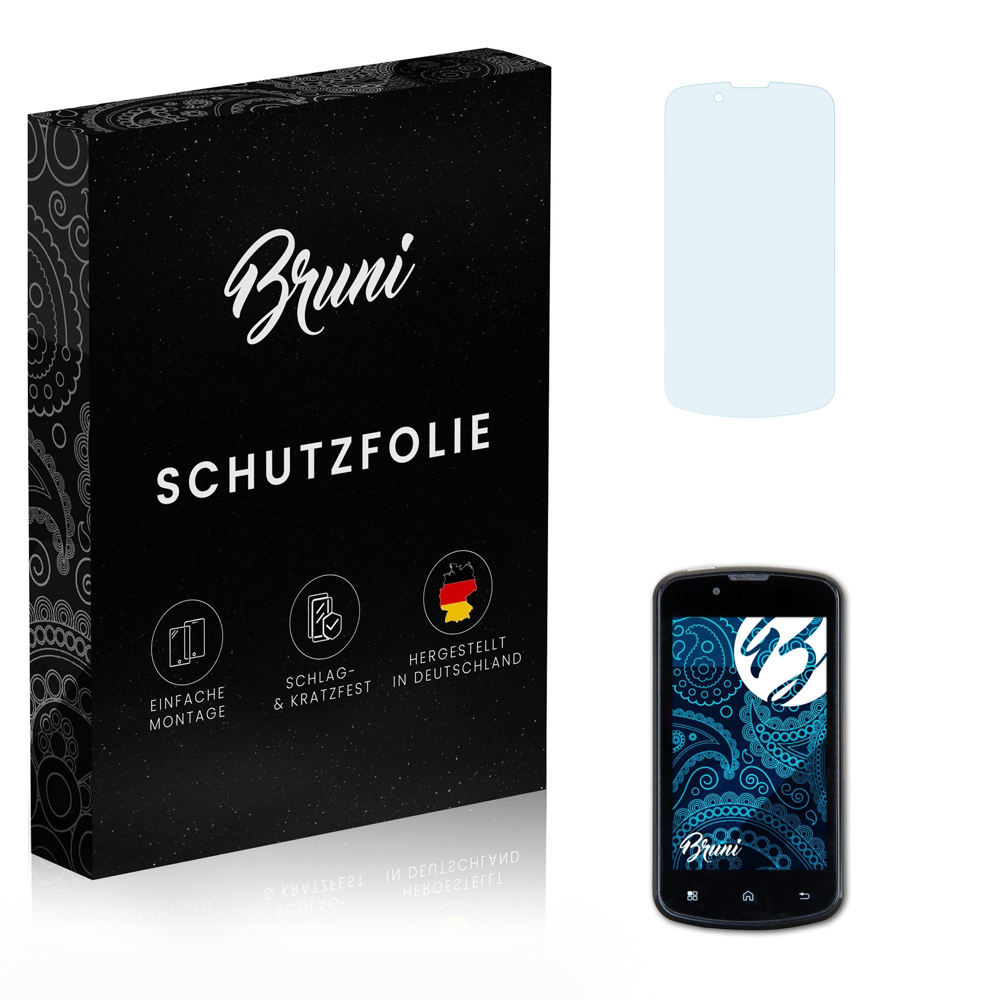 Schutzfolie Glasklare Displayschutzfolie für PowerTel M9000