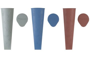 KINDSGUT Eisform Eisformen, 3-er Set, einfache Handhabung für selbstgemachtes Eis, kinderfreundliches Design und dezente Farben, frei von BPA, Sonne