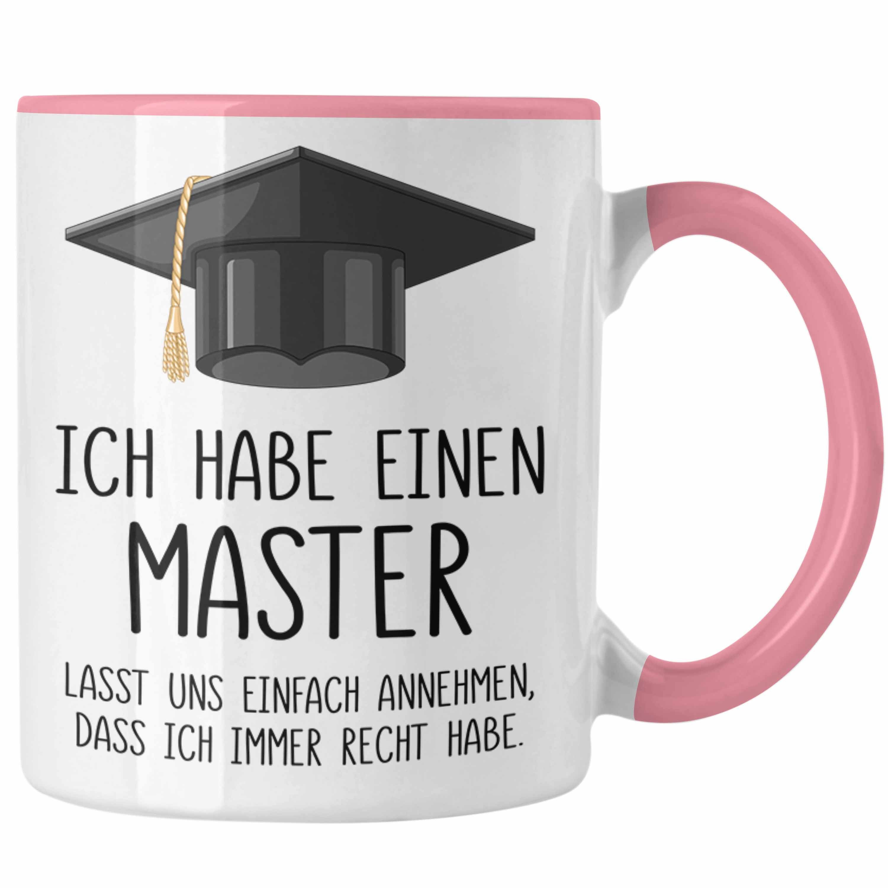 - Bestandene Prüfung Tasse Graduation Trendation Geschenkidee Tasse Bestanden Geschenk Abschluss Spruch Master Rosa Master Trendation