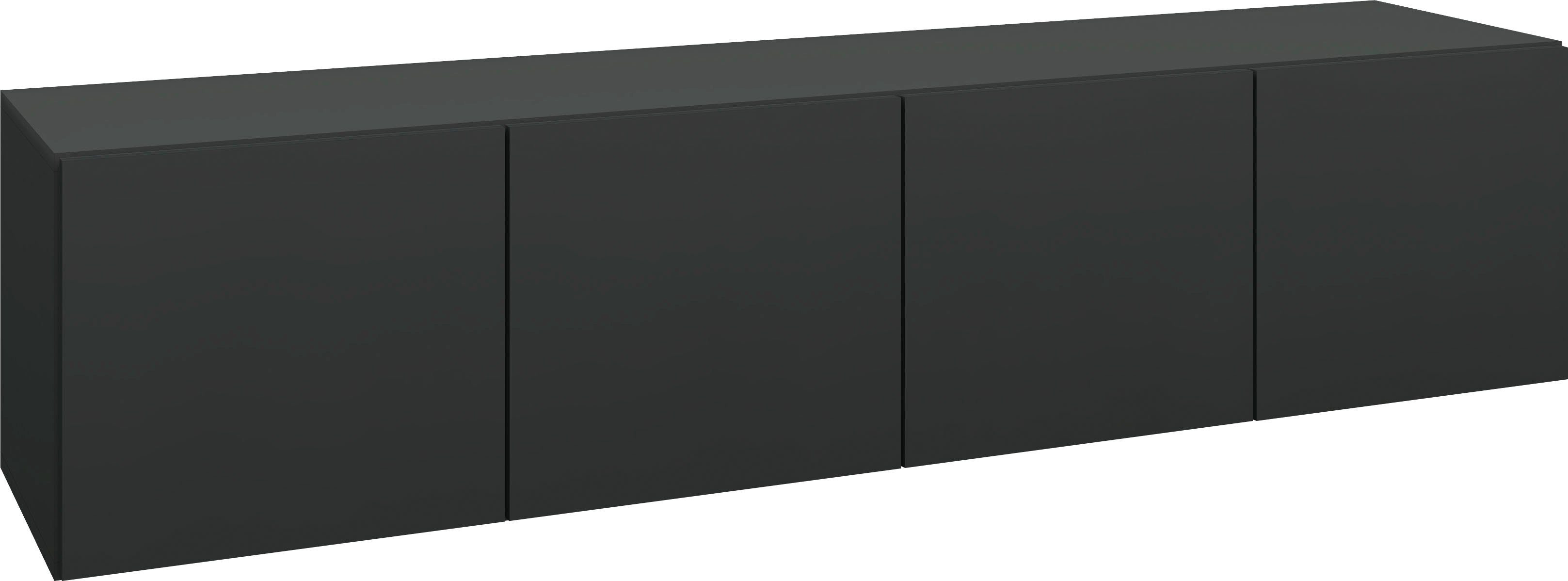 borchardt Möbel Lowboard Vaasa, Konsole, Hängeschrank mit 4 Türen, Breite 152 cm, nur hängend