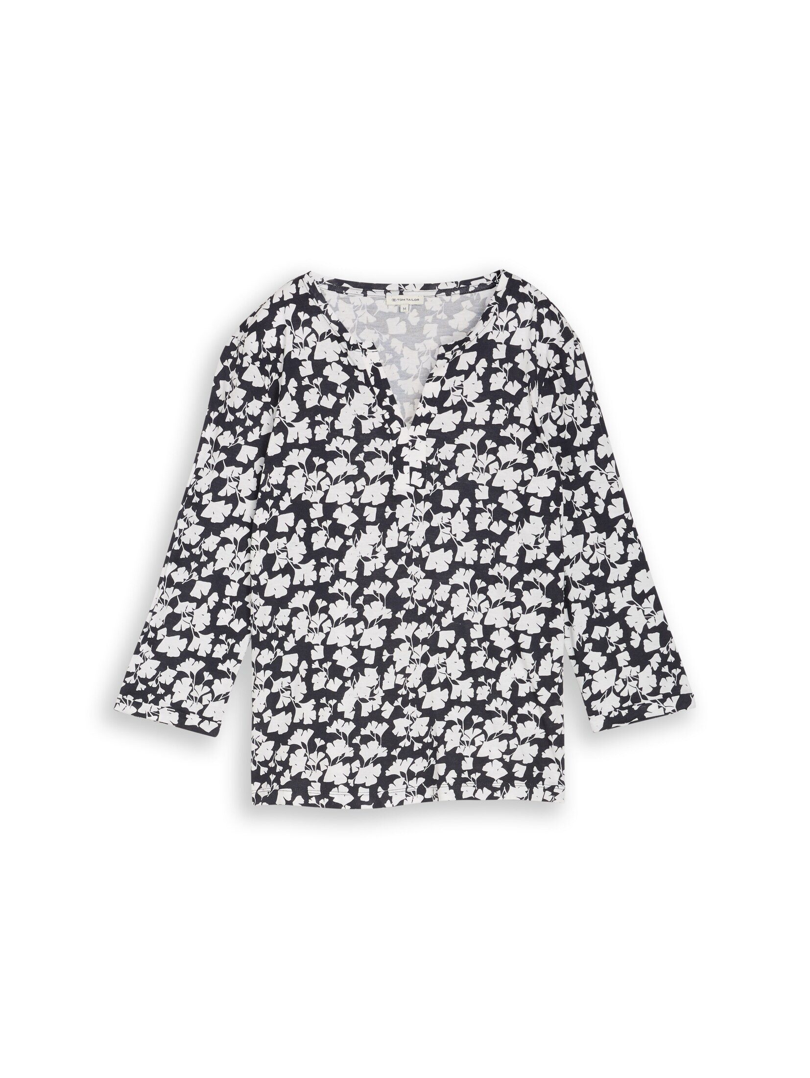 TOM TAILOR 3/4-Arm-Shirt T-Shirt Langarmshirt mit Muster günstig online kaufen