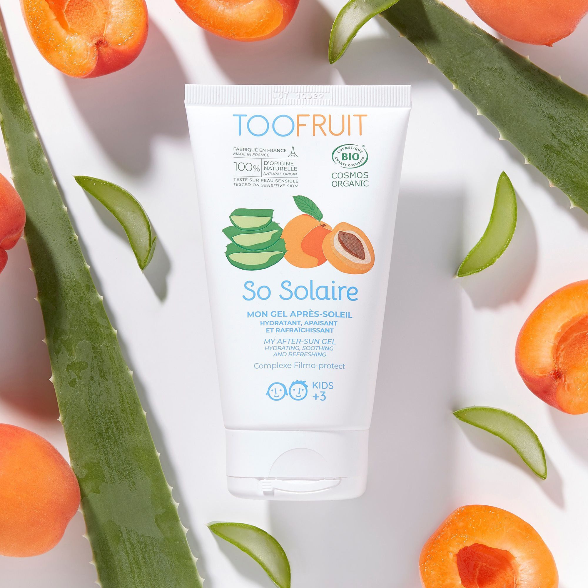 TOOFRUIT After Sun After Sun Gel Aprikose - Aloe Vera, Extra für Kinder entwickelt