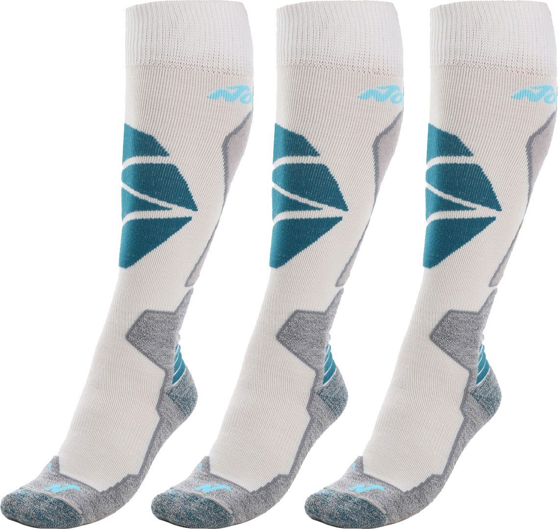 Nordica Skisocken NORDICA HIGH PERFORMANCE WOMEN 3er Pack Socken white/light grey/petrol