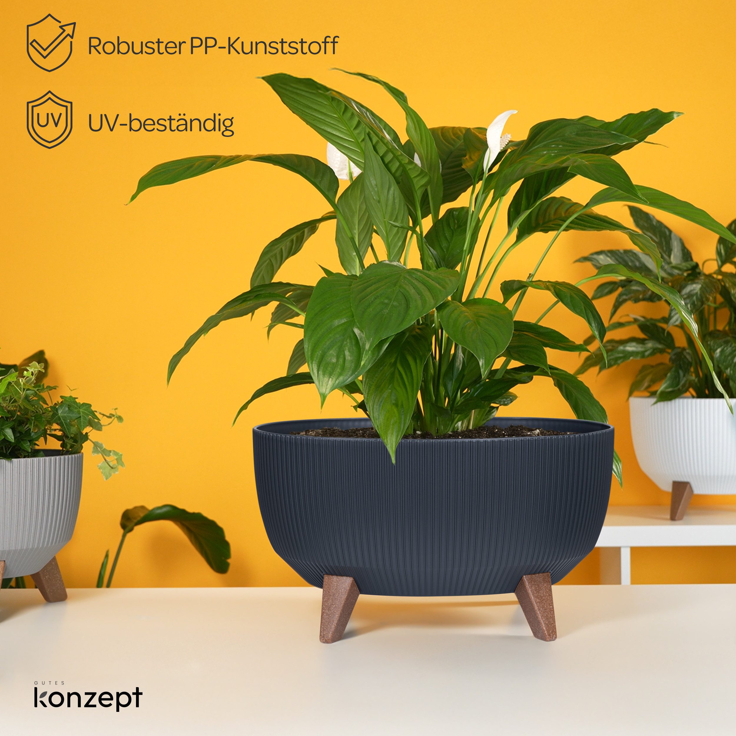 KONZEPT Blumentopf mit Füßen – großer günstig online kaufen