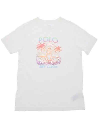 Polo Ralph Lauren T-Shirt »POLO RALPH LAUREN Rundhals-Shirt schlichtes Kinder Sommer T-Shirt Freizeit-Shit Weiß«